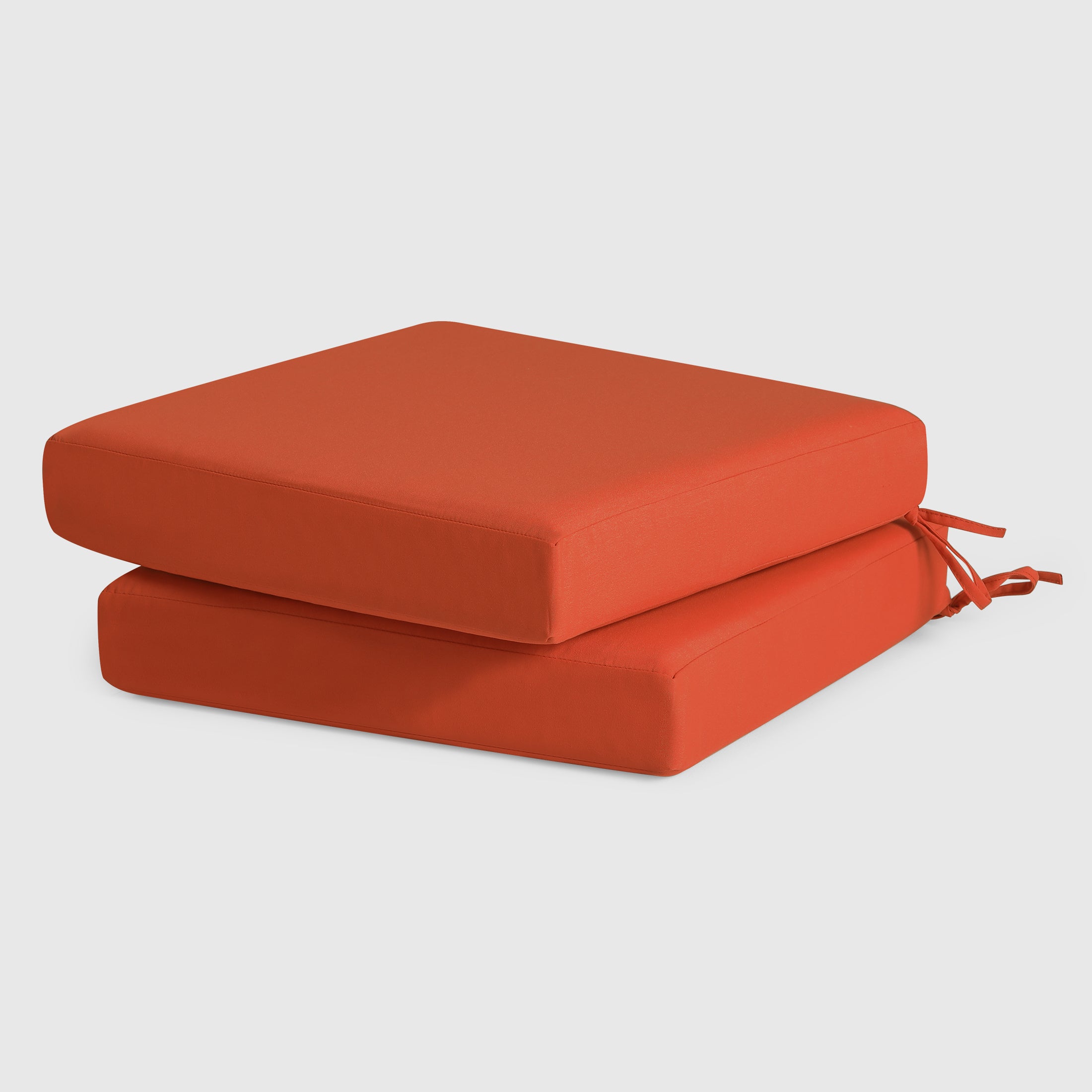 Harmony Outdoor Patio Furniture Seat Chair Square Cushions Set of 2, 20" x 19"