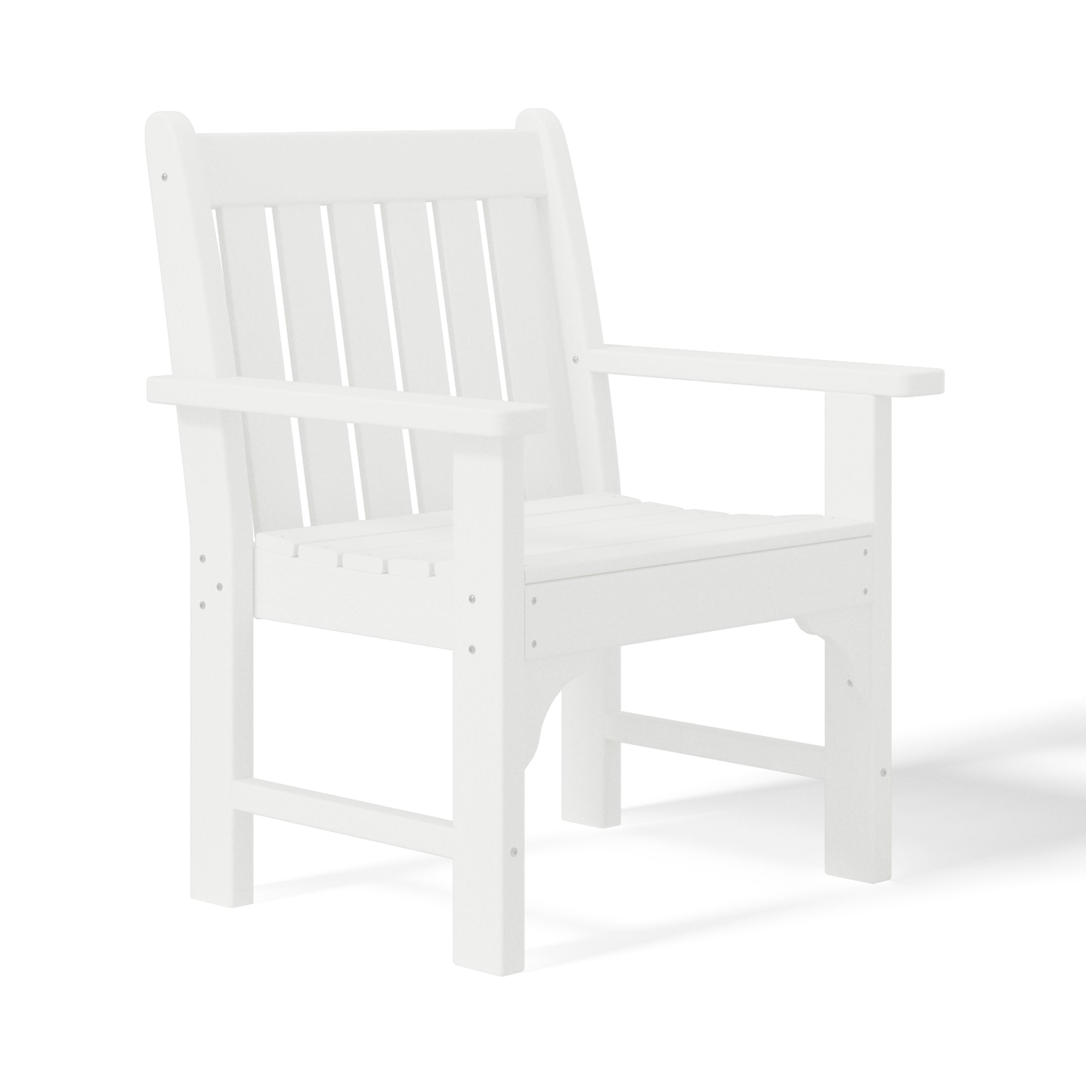 Paradise Outdoor Patio HDPE Adirondack Dining Arm Chairs (Set of 2)