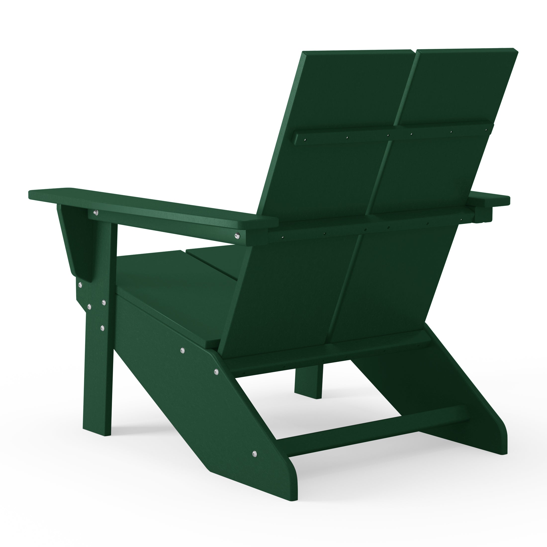 Seaview Outdoor HDPE Modern Adirondack Chair with Cup Holder (Set of 4)