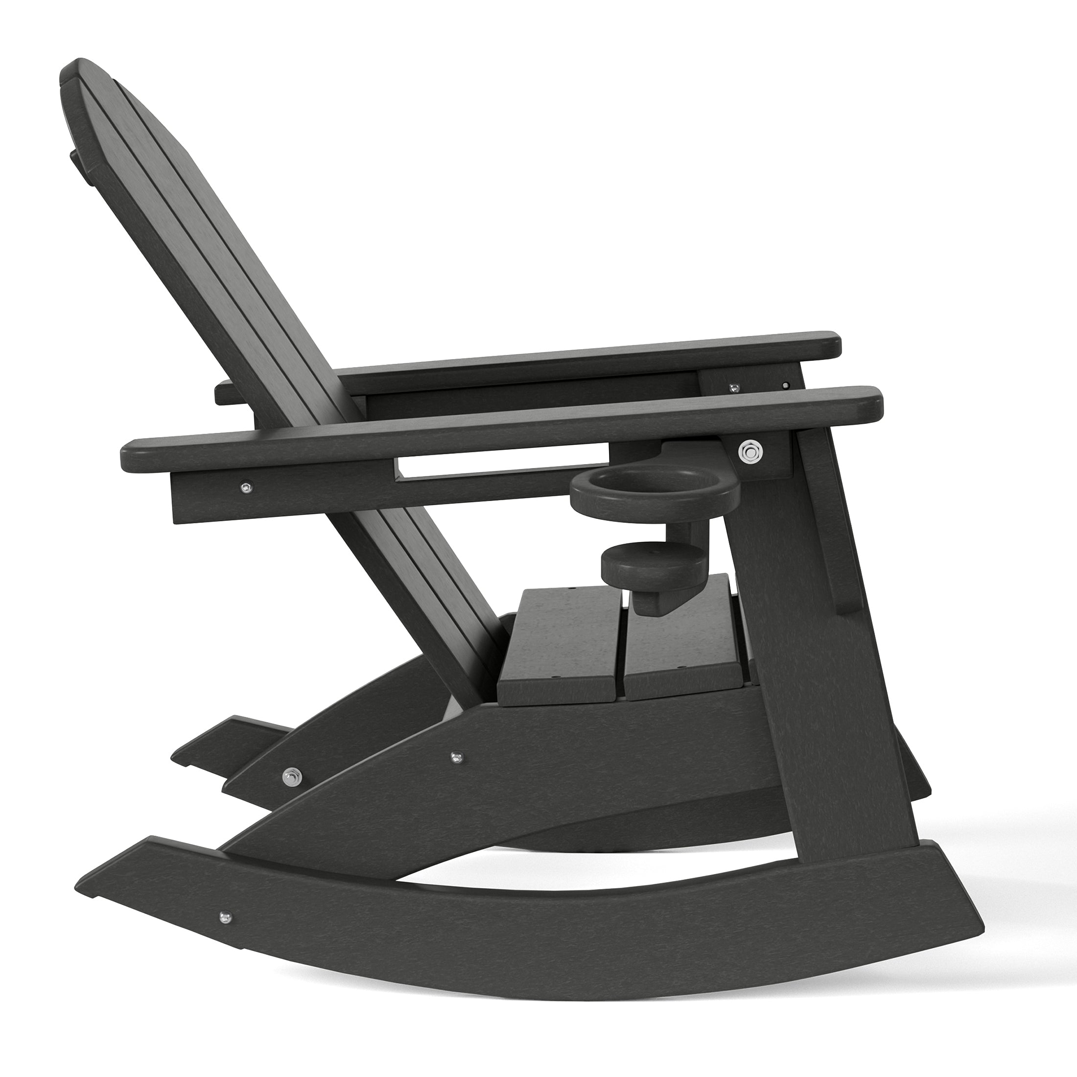 Paradise 3-Piece Kids Rocking Chair With Cup Holder and Square Side Table Set