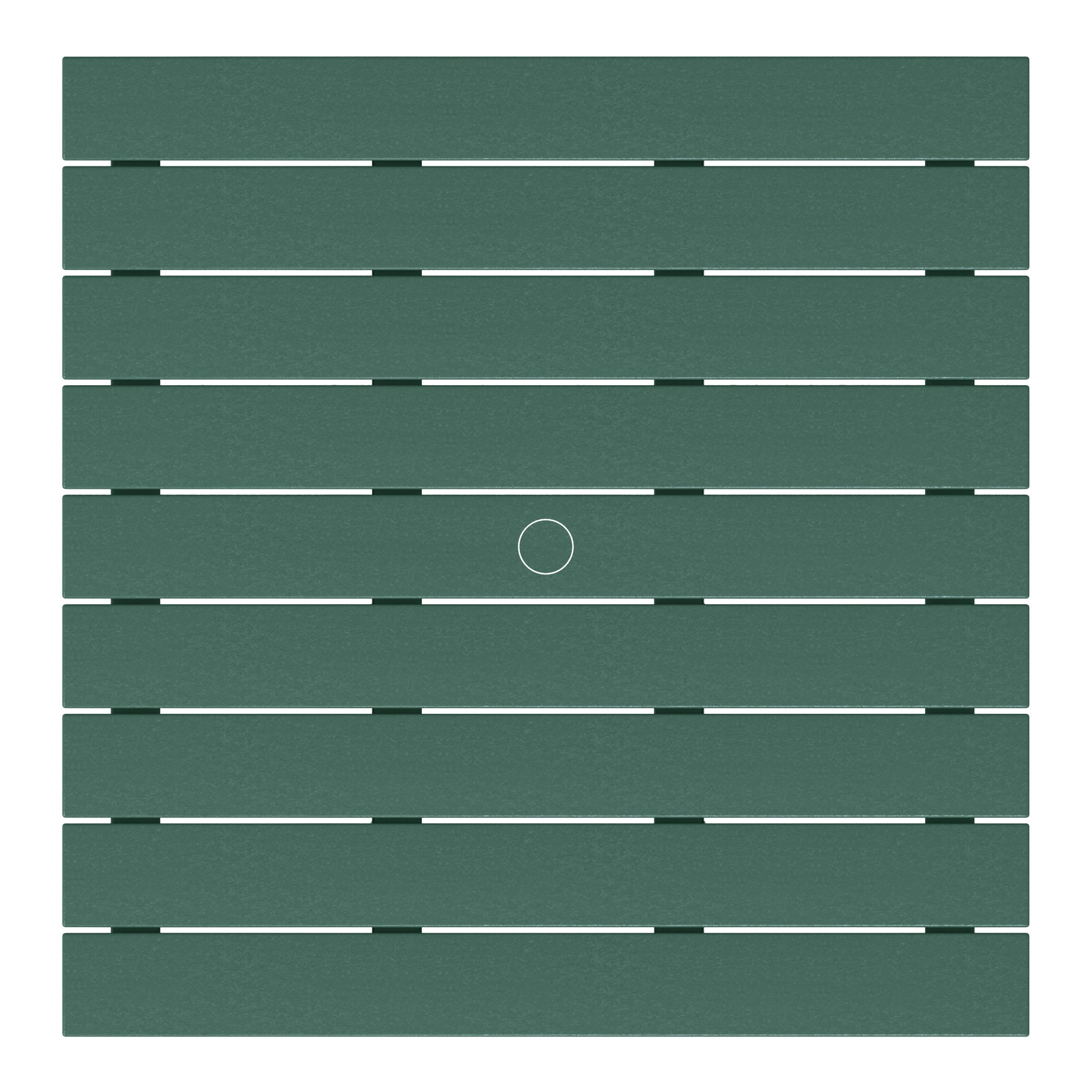 Paradise Low Outdoor HDPE Square Patio Coffee Table