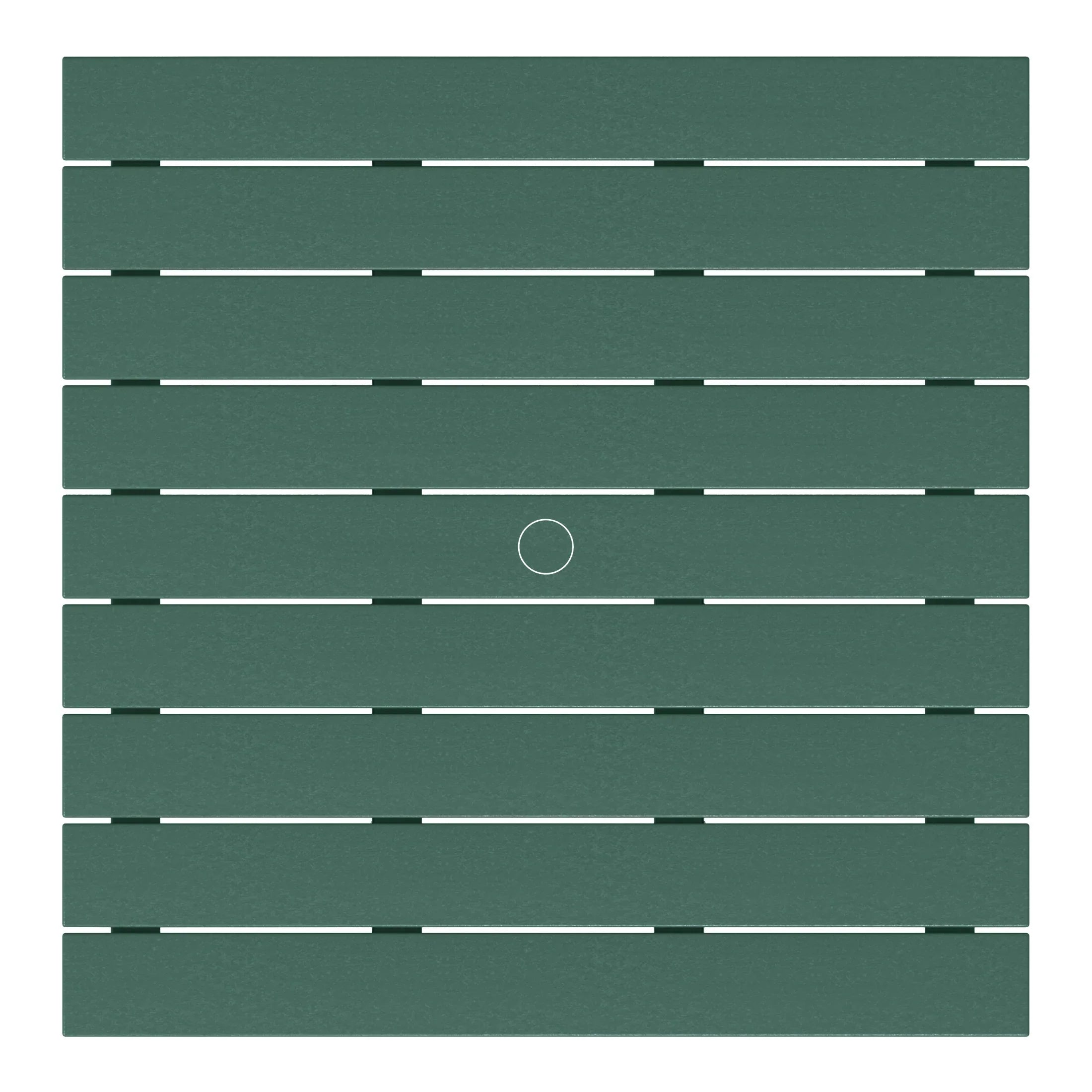Paradise Low Outdoor HDPE Square Patio Coffee Table
