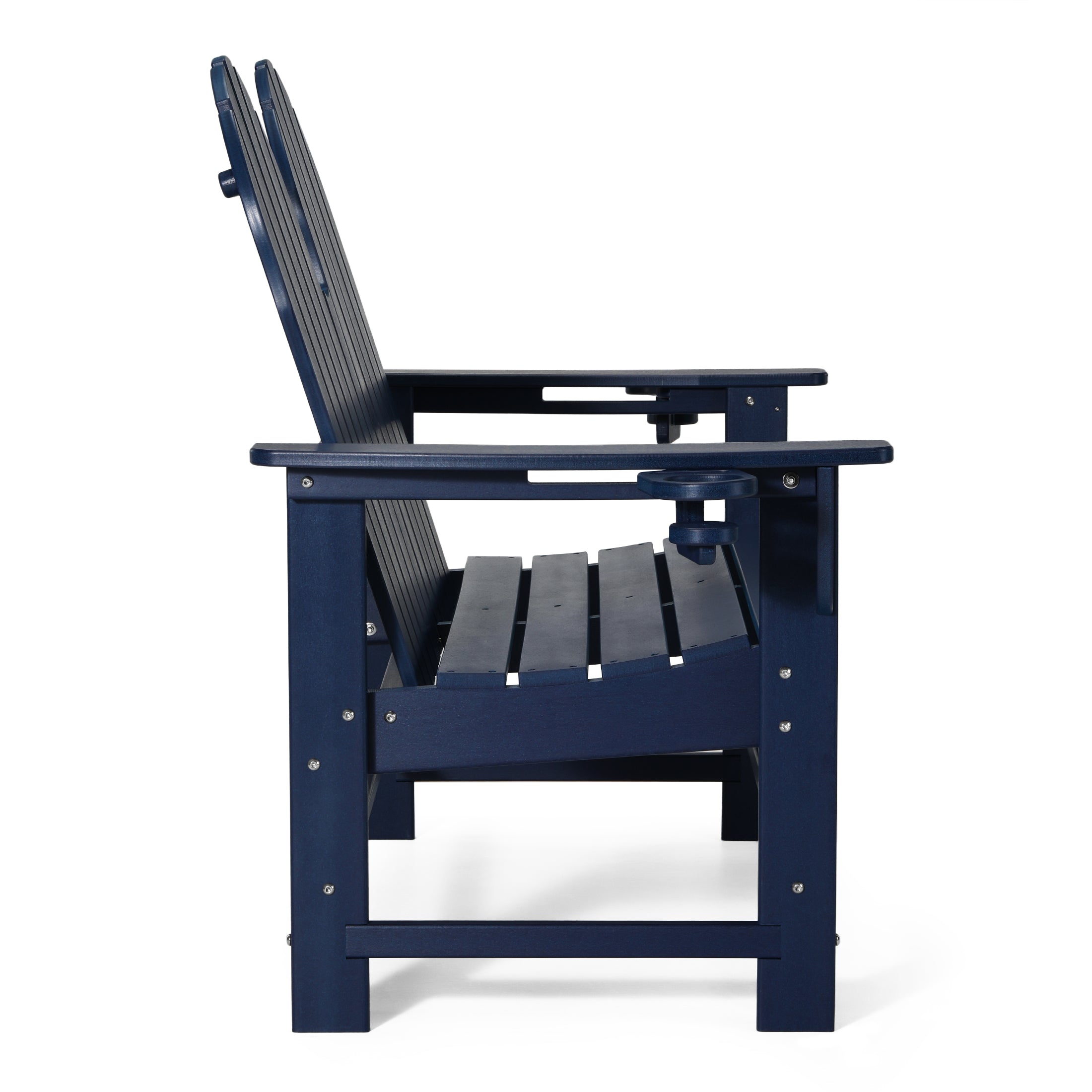 Savannah Outdoor Patio 49" HDPE Adirondack Garden Bench