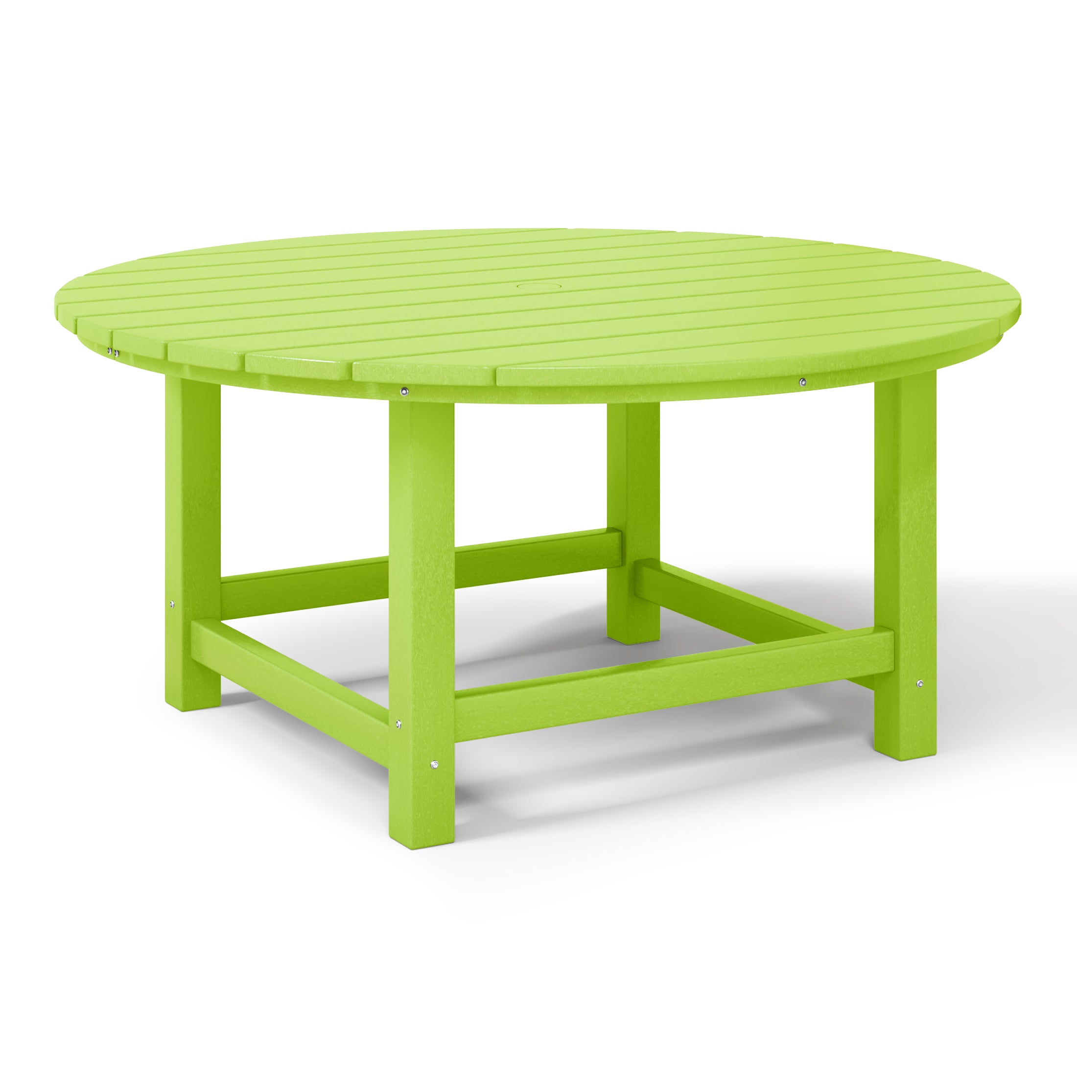 Paradise Low Outdoor HDPE Round Patio Coffee Table