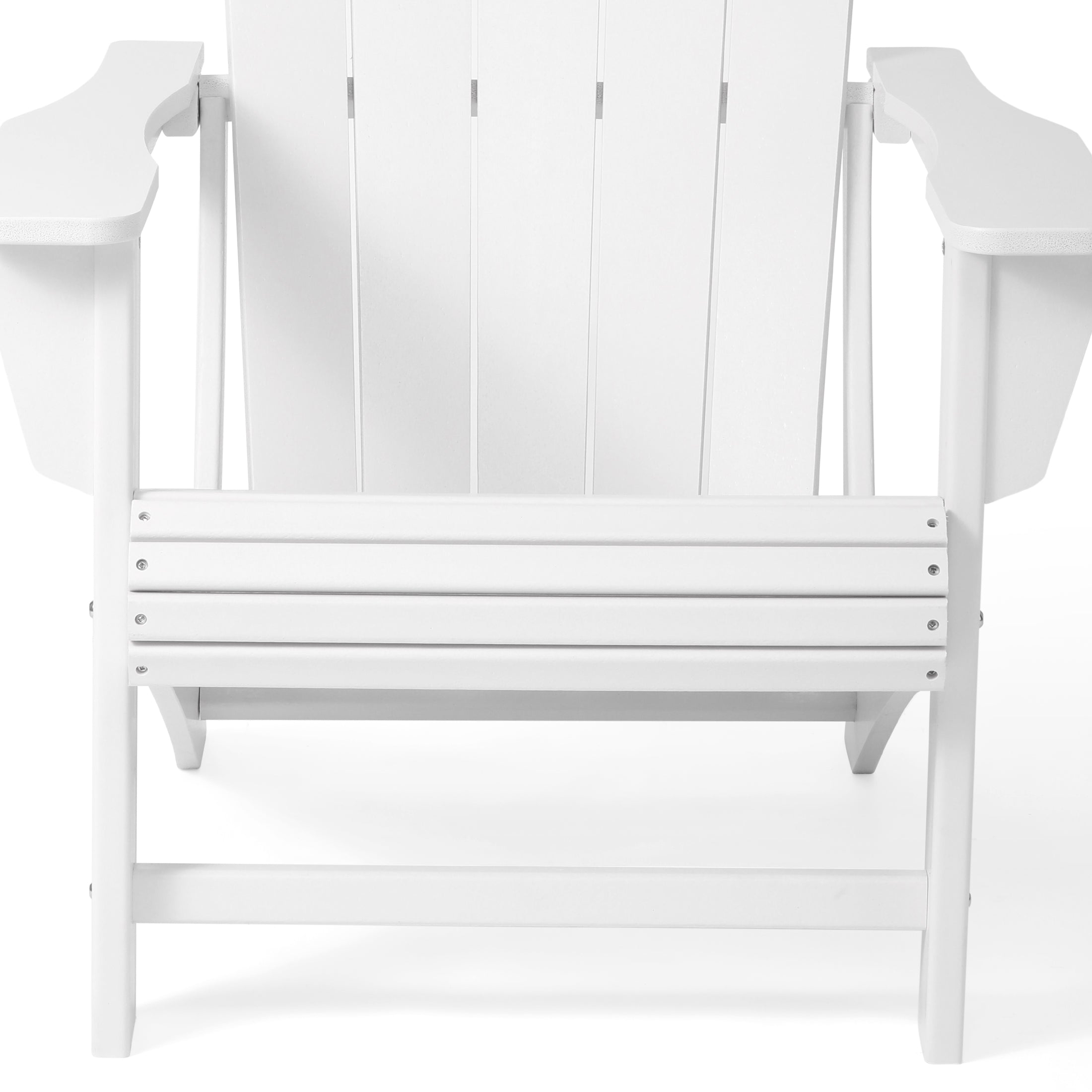 Lakeview Outdoor Patio HDPE Adirondack Chair With Cup Holder