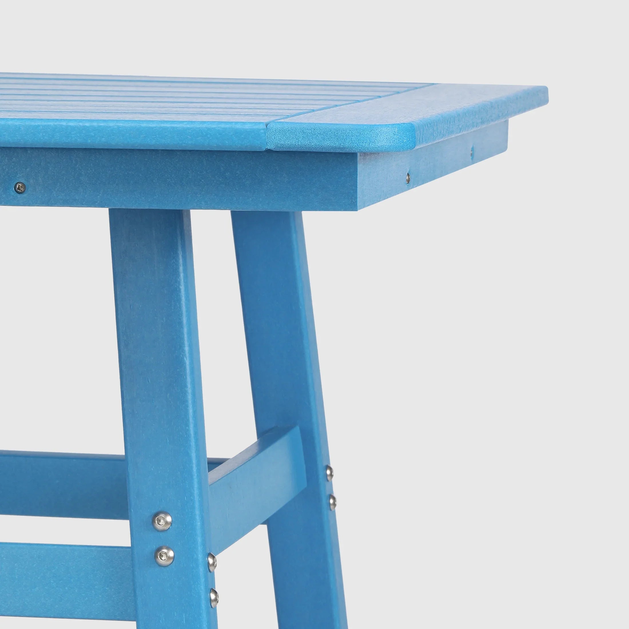 Paradise 30" Square Outdoor Patio Counter High Bistro Bar Table With Umbrella Hole