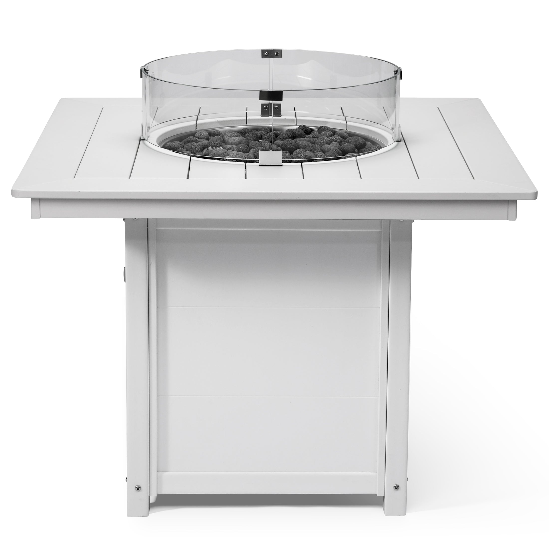 Sol Modern Outdoor Patio Propane 42" Square Fire Pit Table