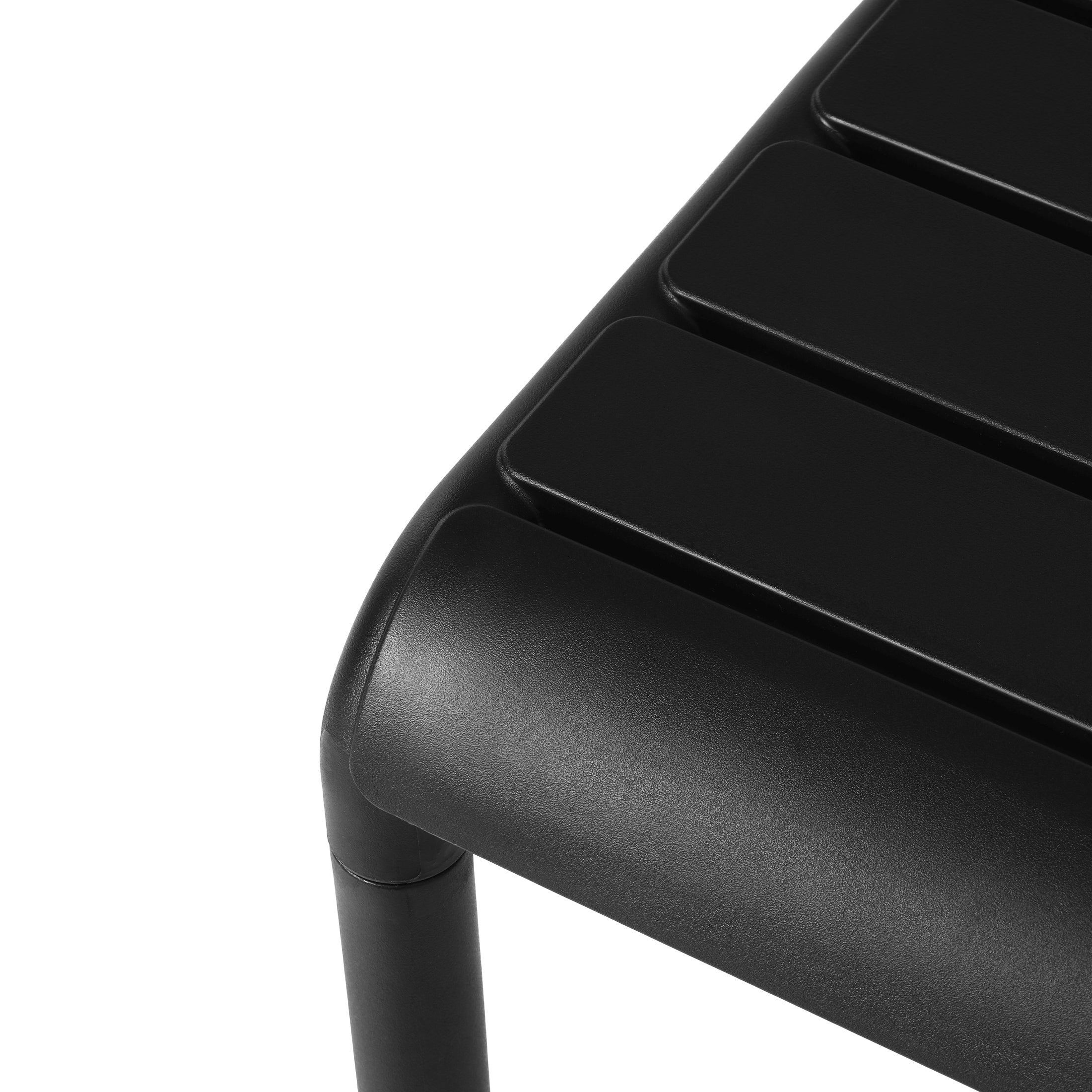 Sunshine Plastic Modern Outdoor Patio Accent Side Tables (Set of 2)