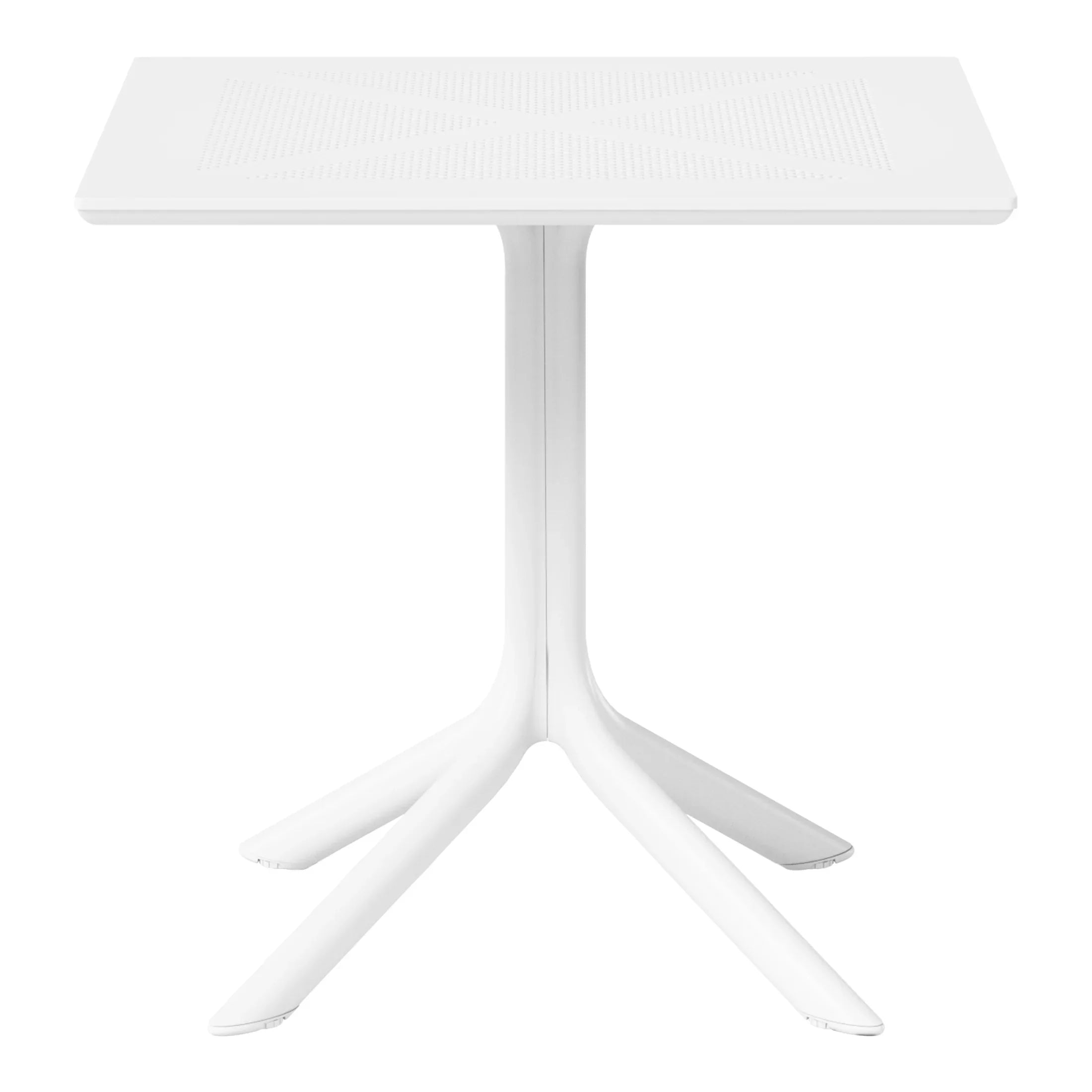 Sunshine 31.5" Square Plastic Outdoor Patio Dining Table for 4