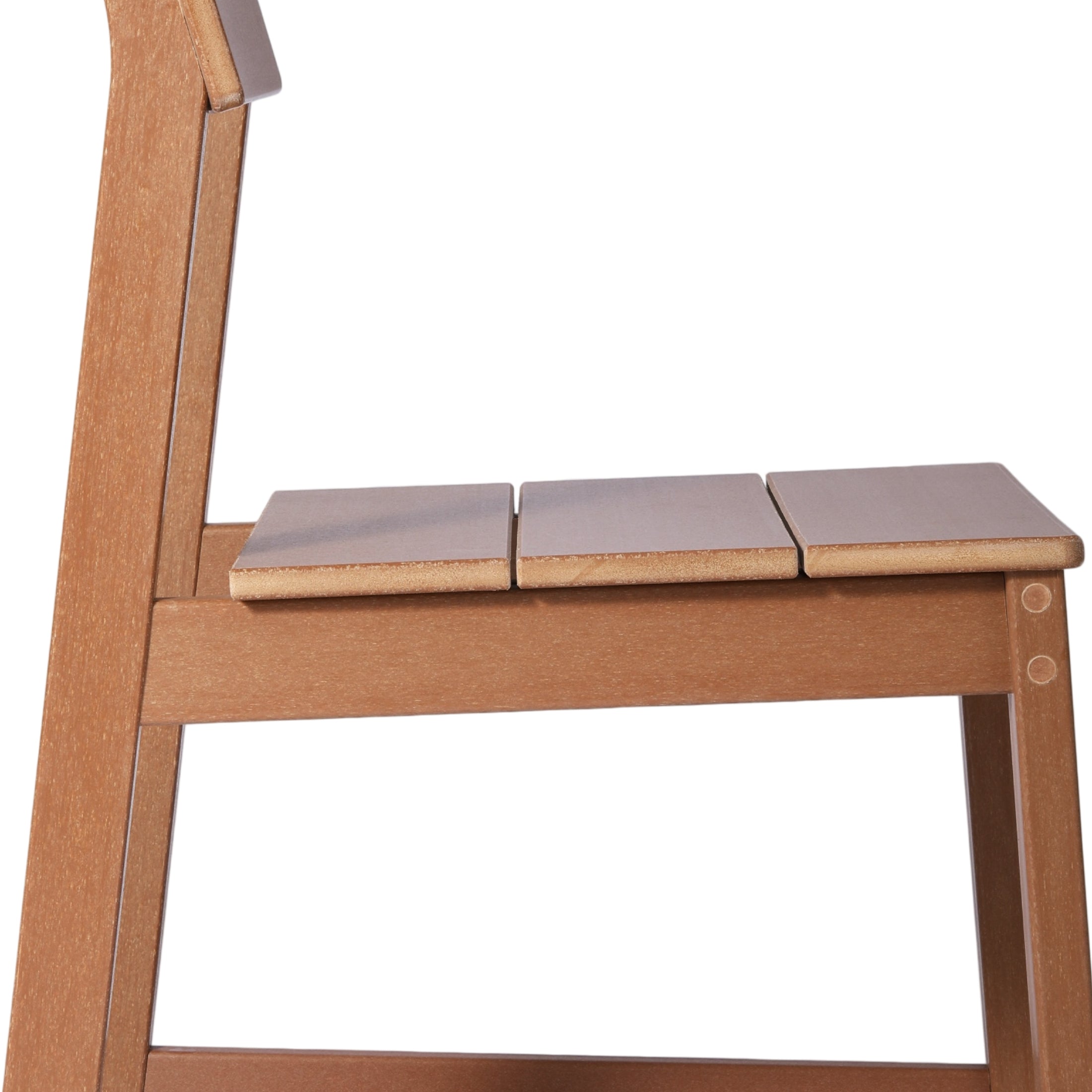 Cambria Modern HDPE Outdoor Armless Patio Dining Chairs (Set of 2)
