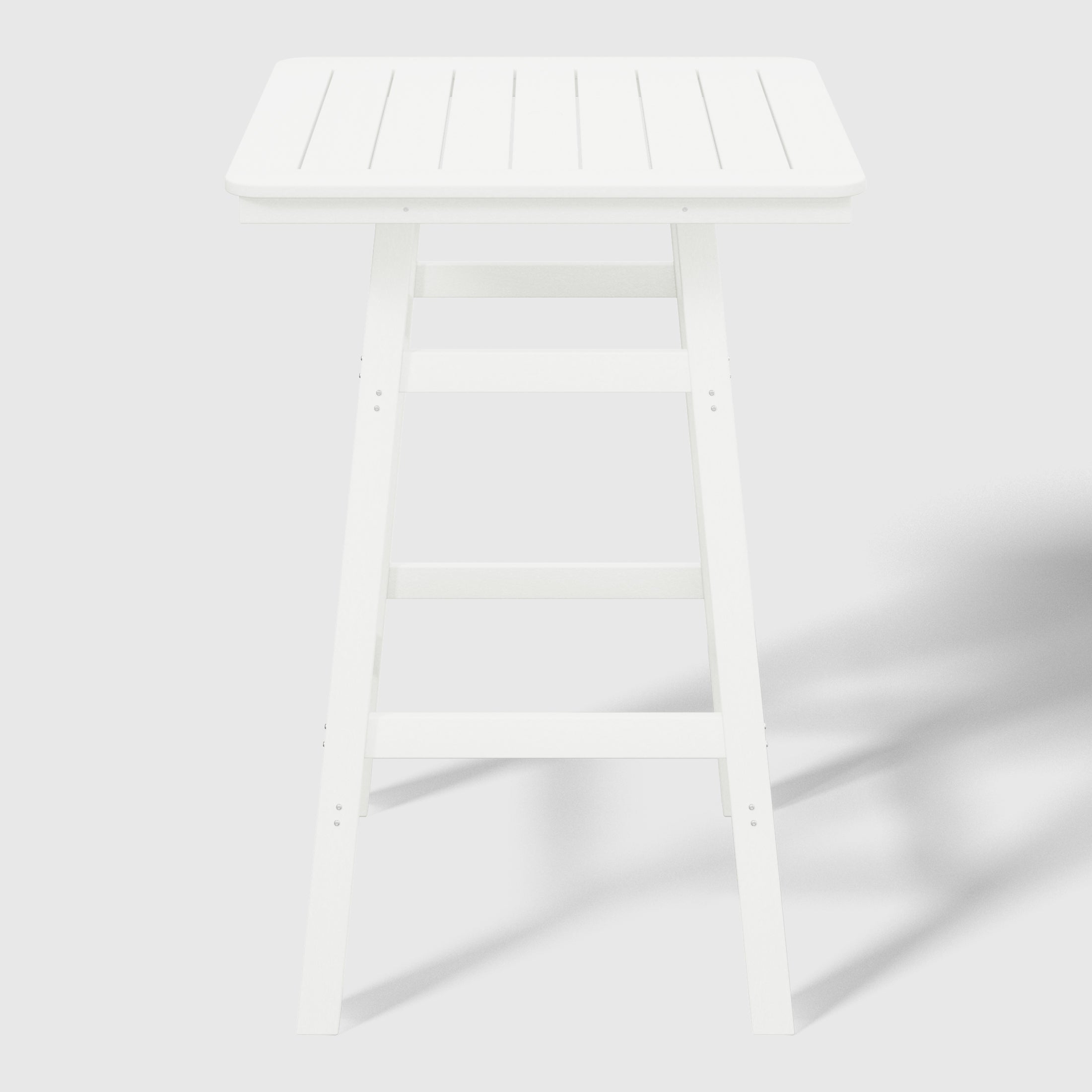 Paradise 30" Square Outdoor Patio Bistro Bar Table With Umbrella Hole