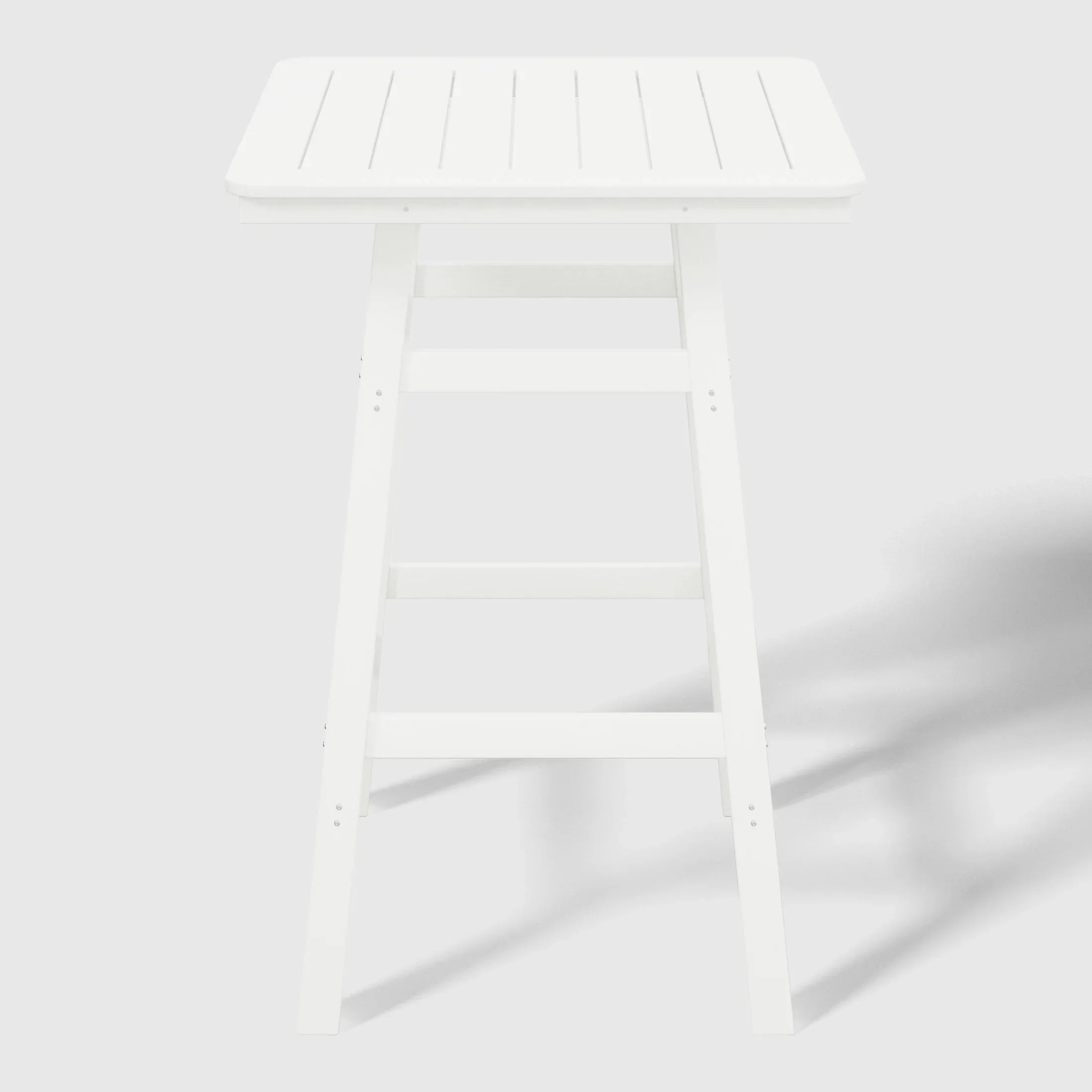 Paradise 30" Square Outdoor Patio Bistro Bar Table With Umbrella Hole