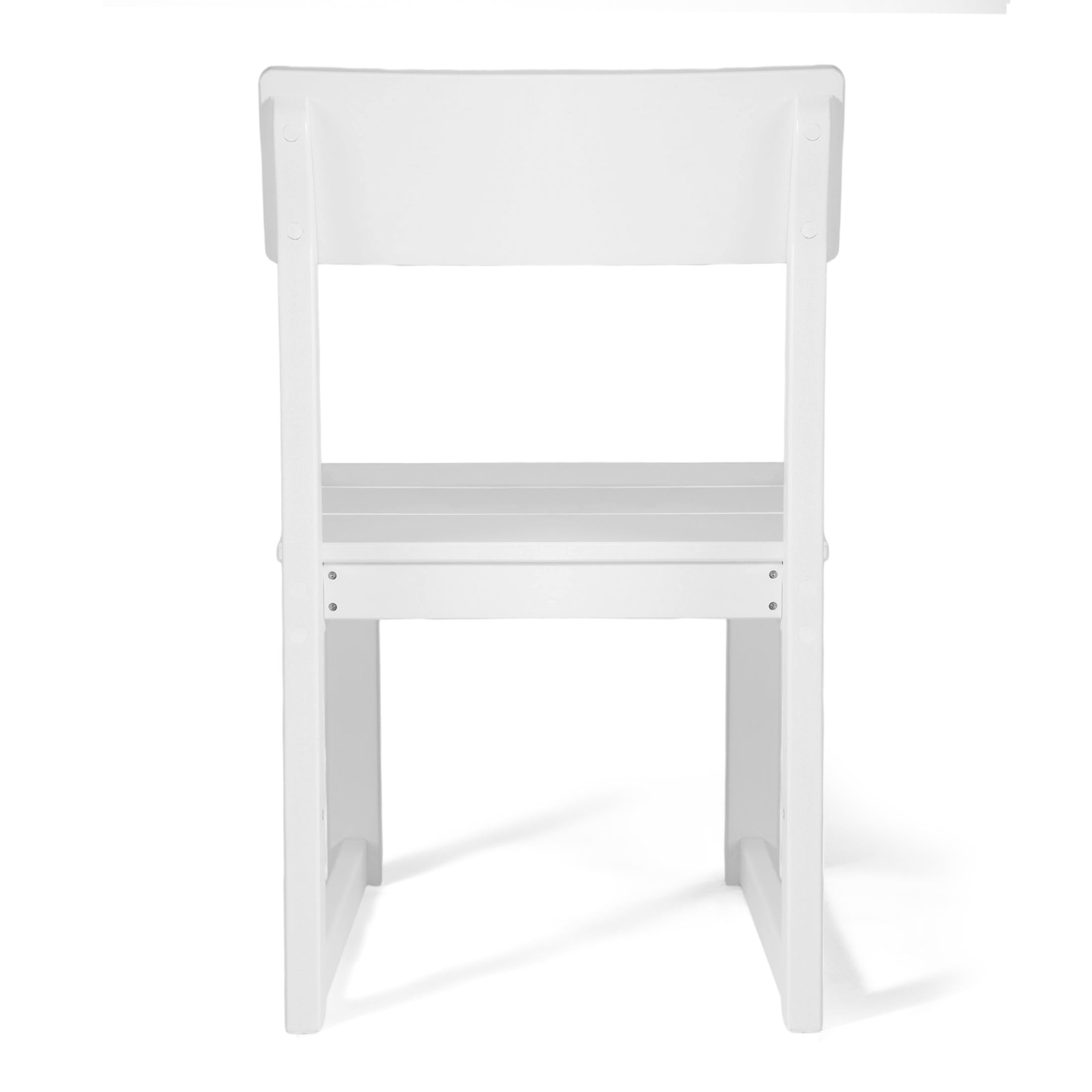 Cambria Modern HDPE Outdoor Armless Patio Dining Chairs (Set of 2)