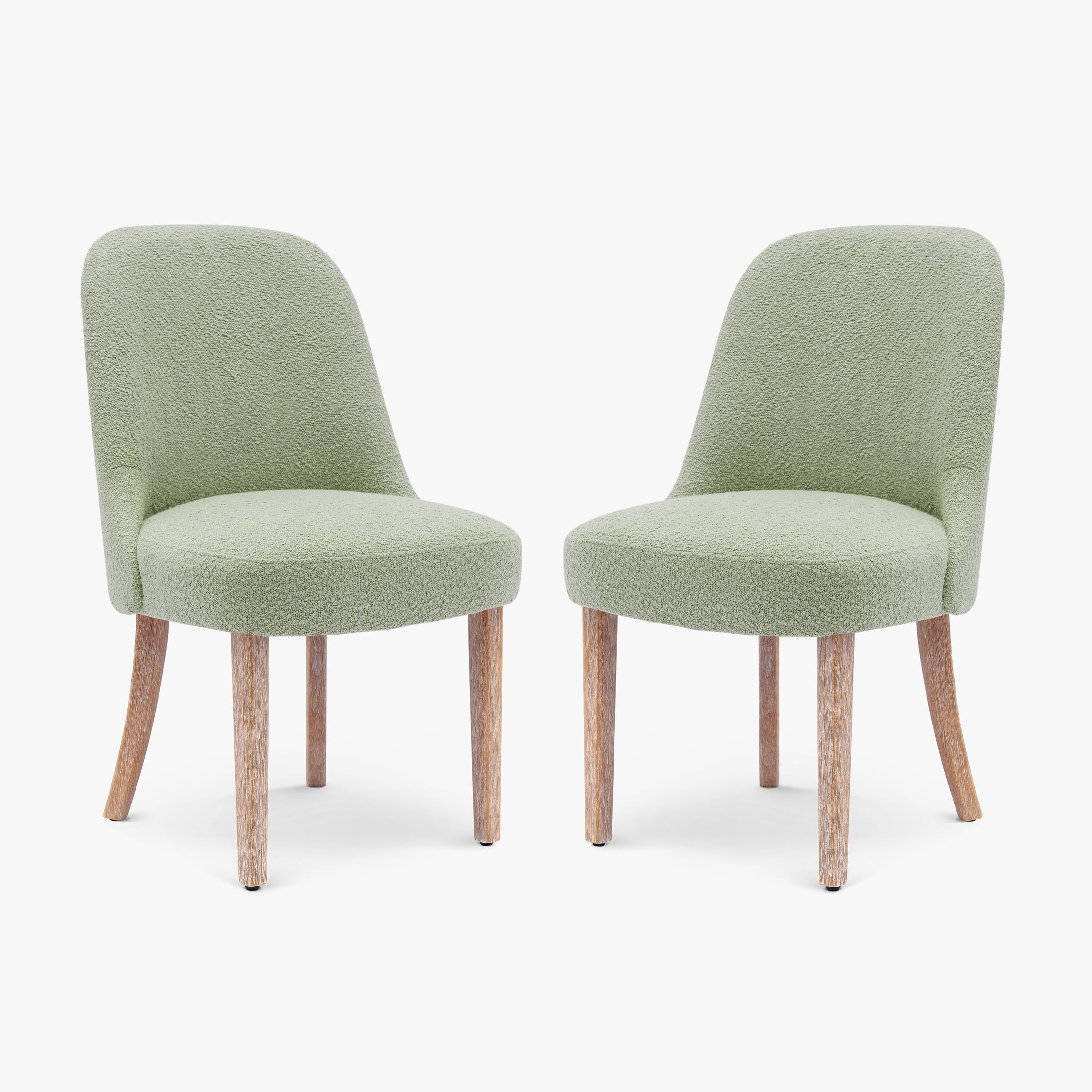 Amélie Mid-Century Modern Upholstered Boucle Dining Chair