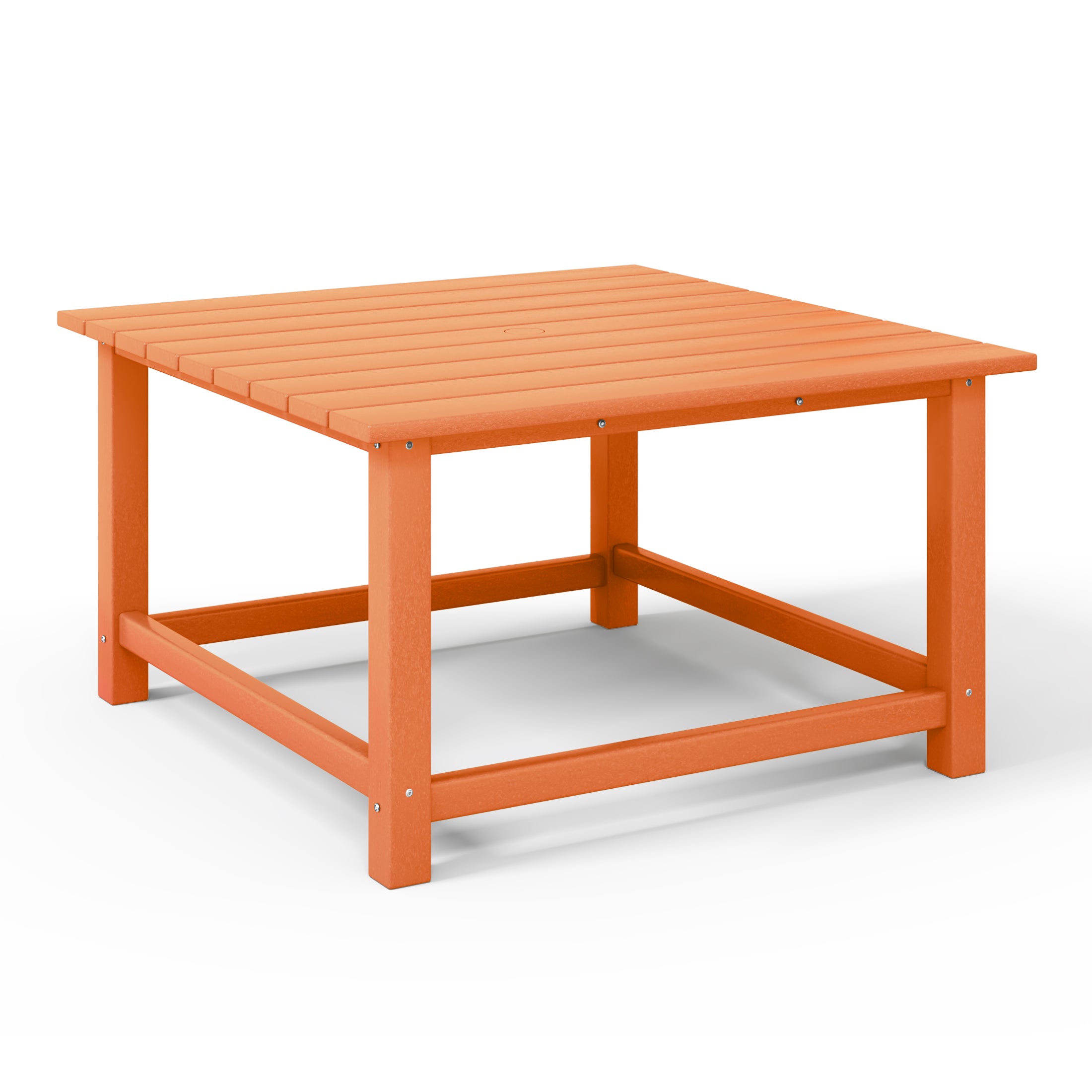 Paradise Low Outdoor HDPE Square Patio Coffee Table