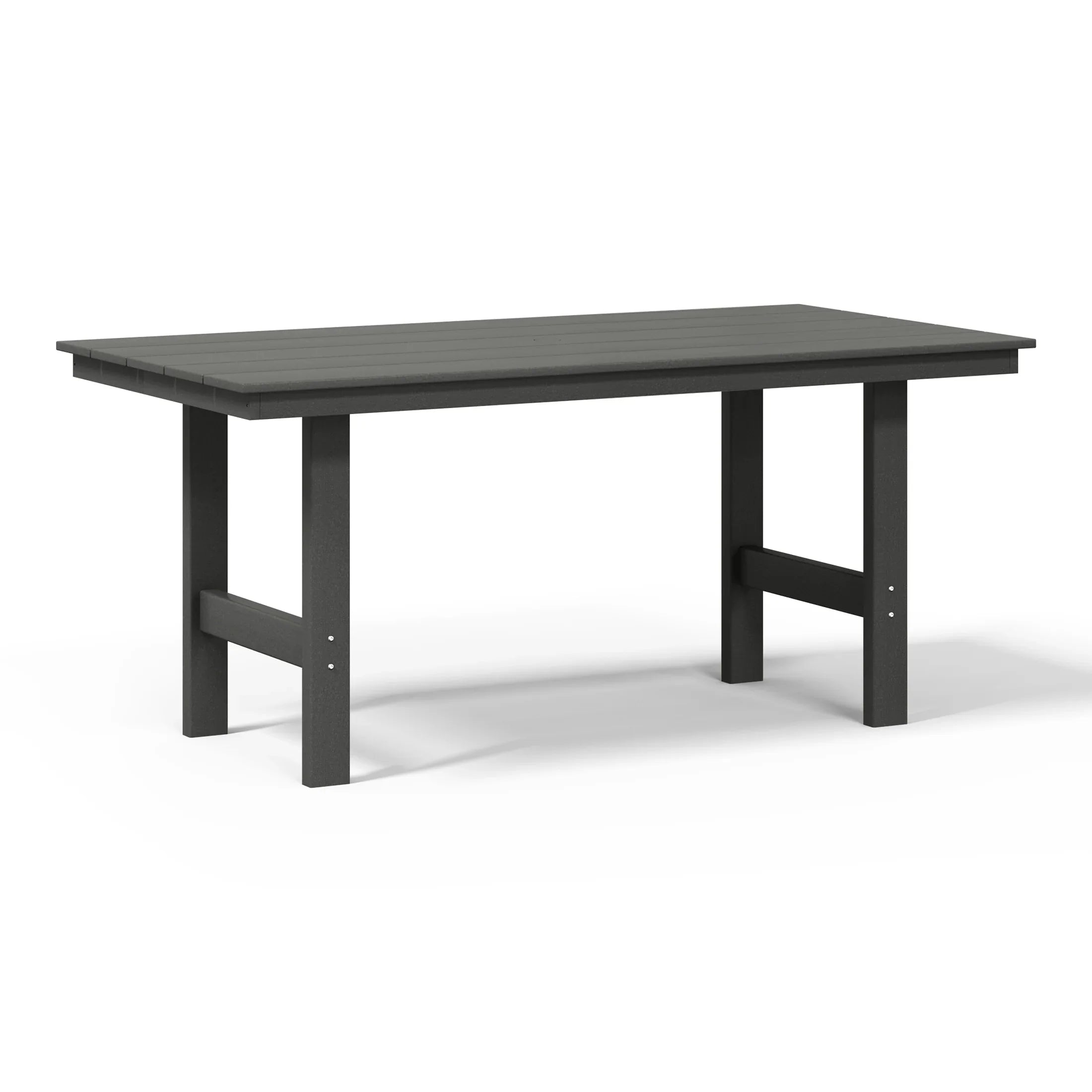 Palms 6-Piece Outdoor HDPE Rectangular Patio Dining Table Set with Bench