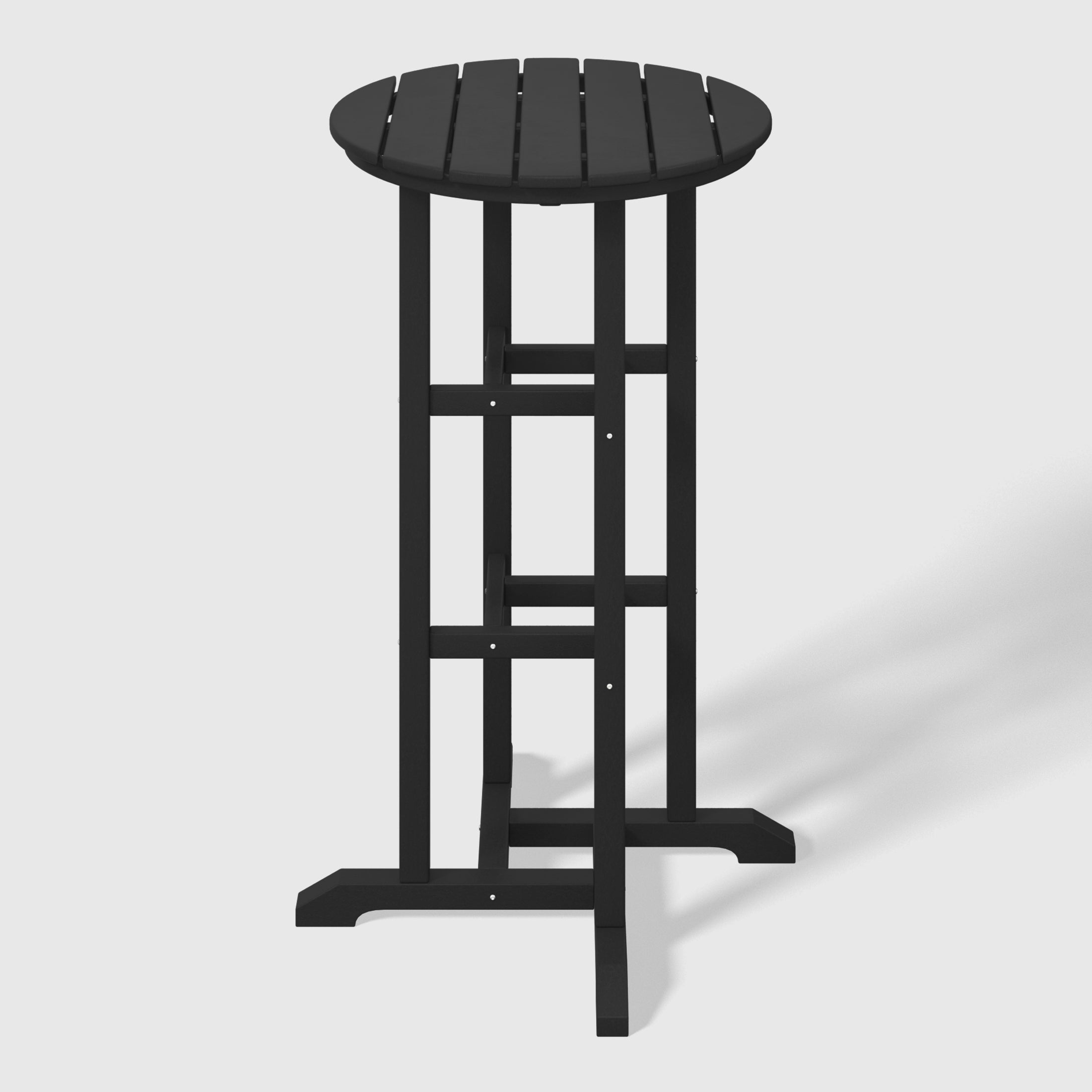 Paradise Outdoor Patio Bar Height Table and Bar Stool 3-Piece Dining Set