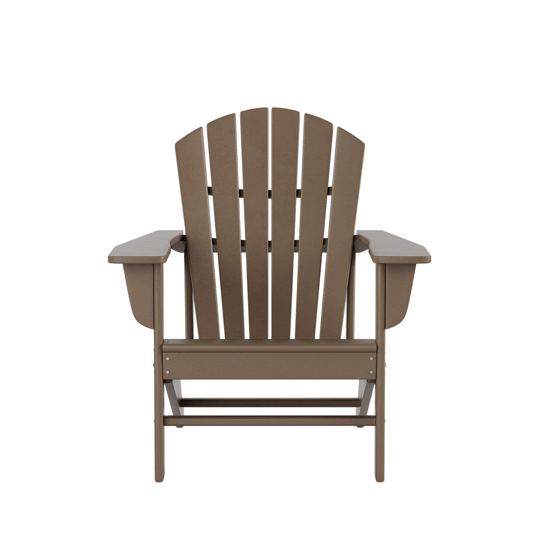 Portside 5-Piece Outdoor Patio HDPE Adirondack Chair With Round Coffee Table Conversation Set