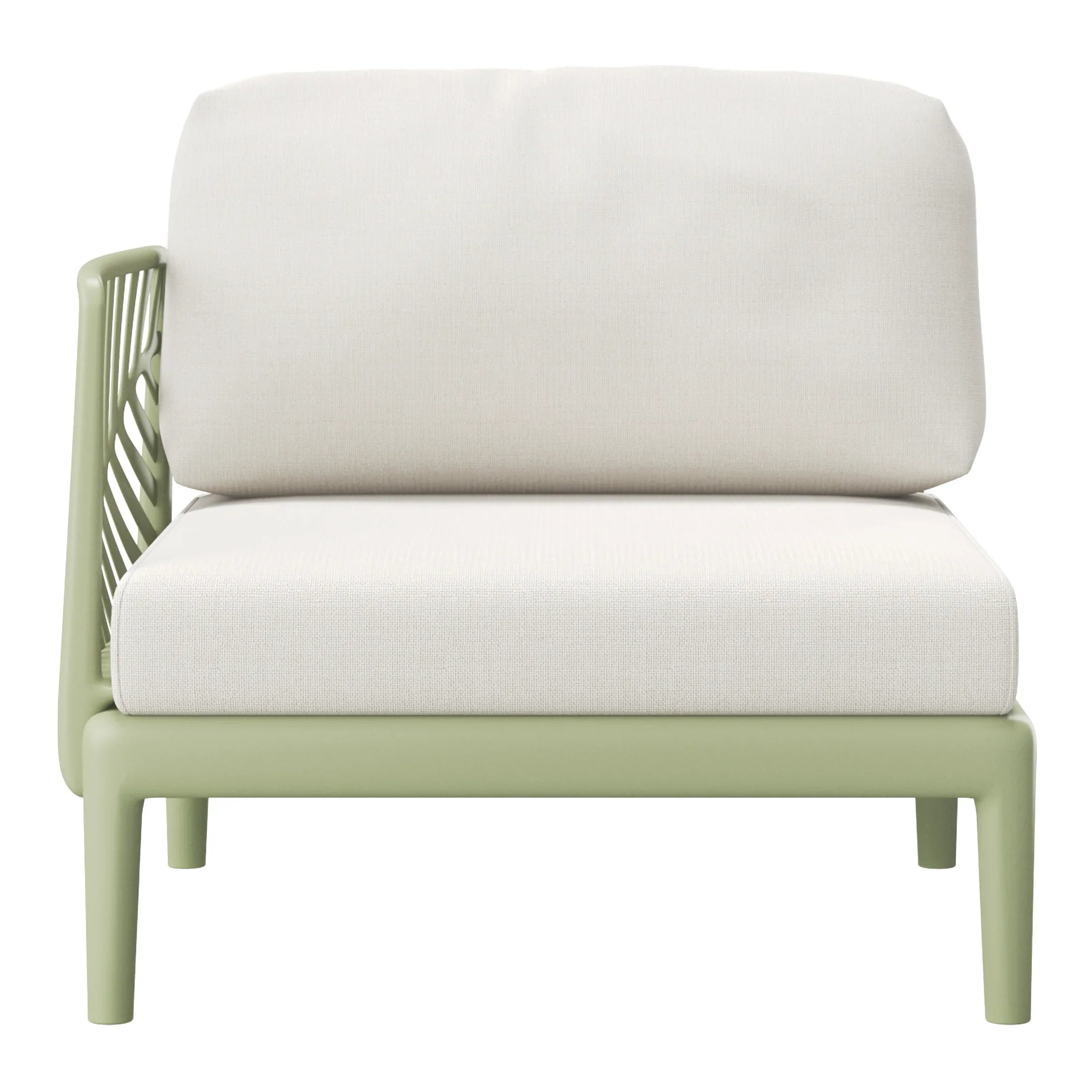 Sunshine Modern Polypropylene Resin 3 Seat Outdoor Patio Sofa