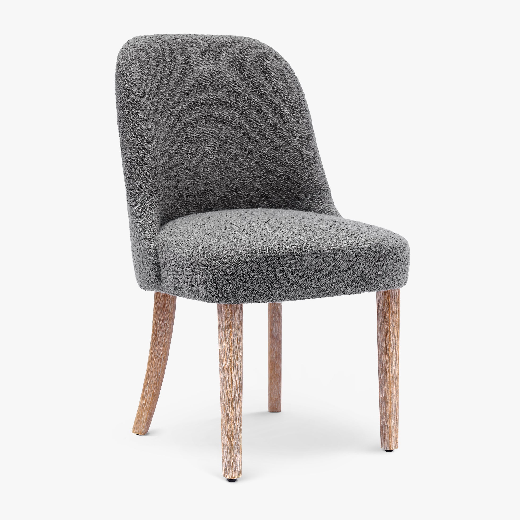 Amélie Mid-Century Modern Upholstered Boucle Dining Chair