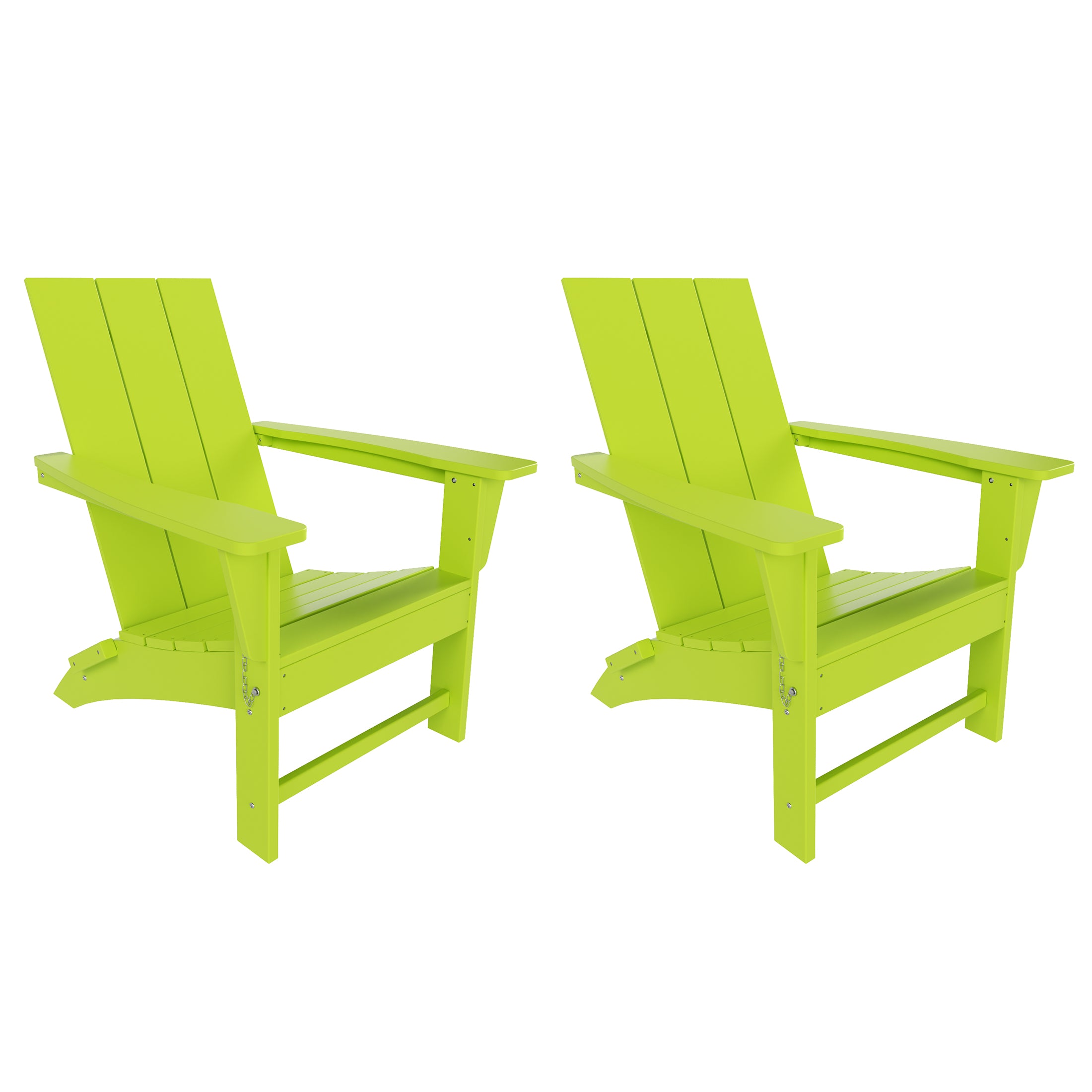 Palms Modern Outdoor Folding Adirondack Chair (Set of 2)