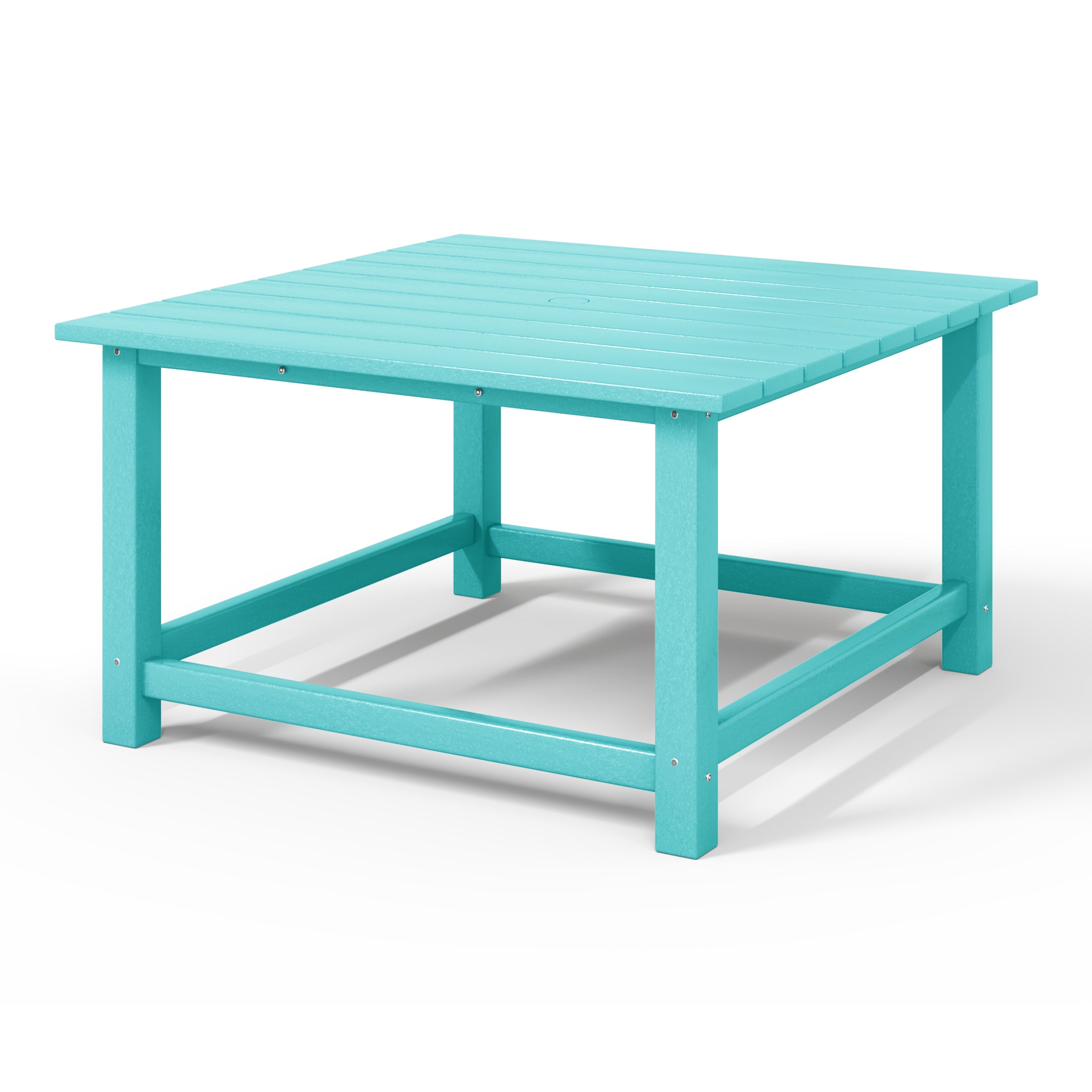 Paradise Low Outdoor HDPE Square Patio Coffee Table