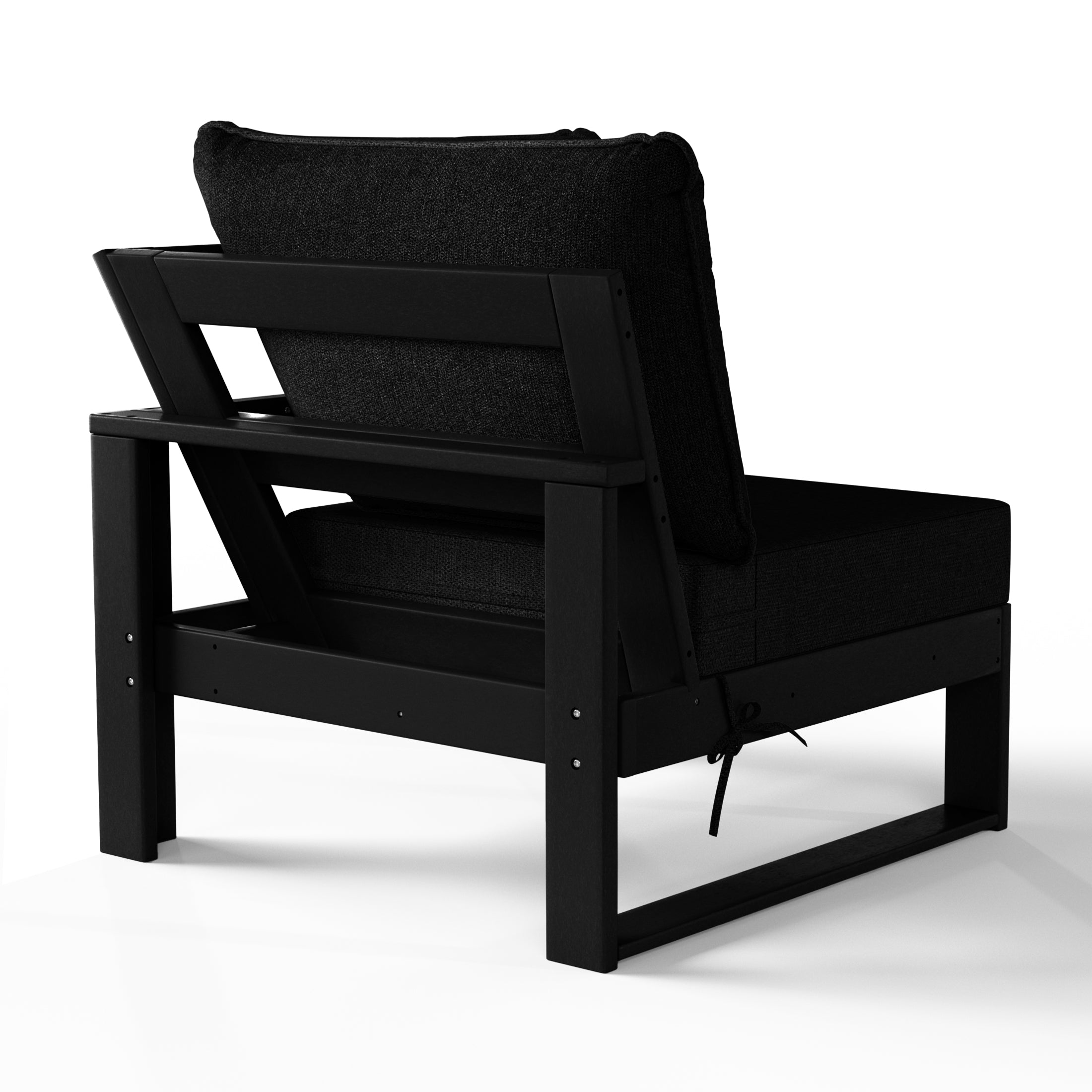 Rockaway Outdoor HDPE Sectional Corner Sofa Seat with Water-Proof Cushions