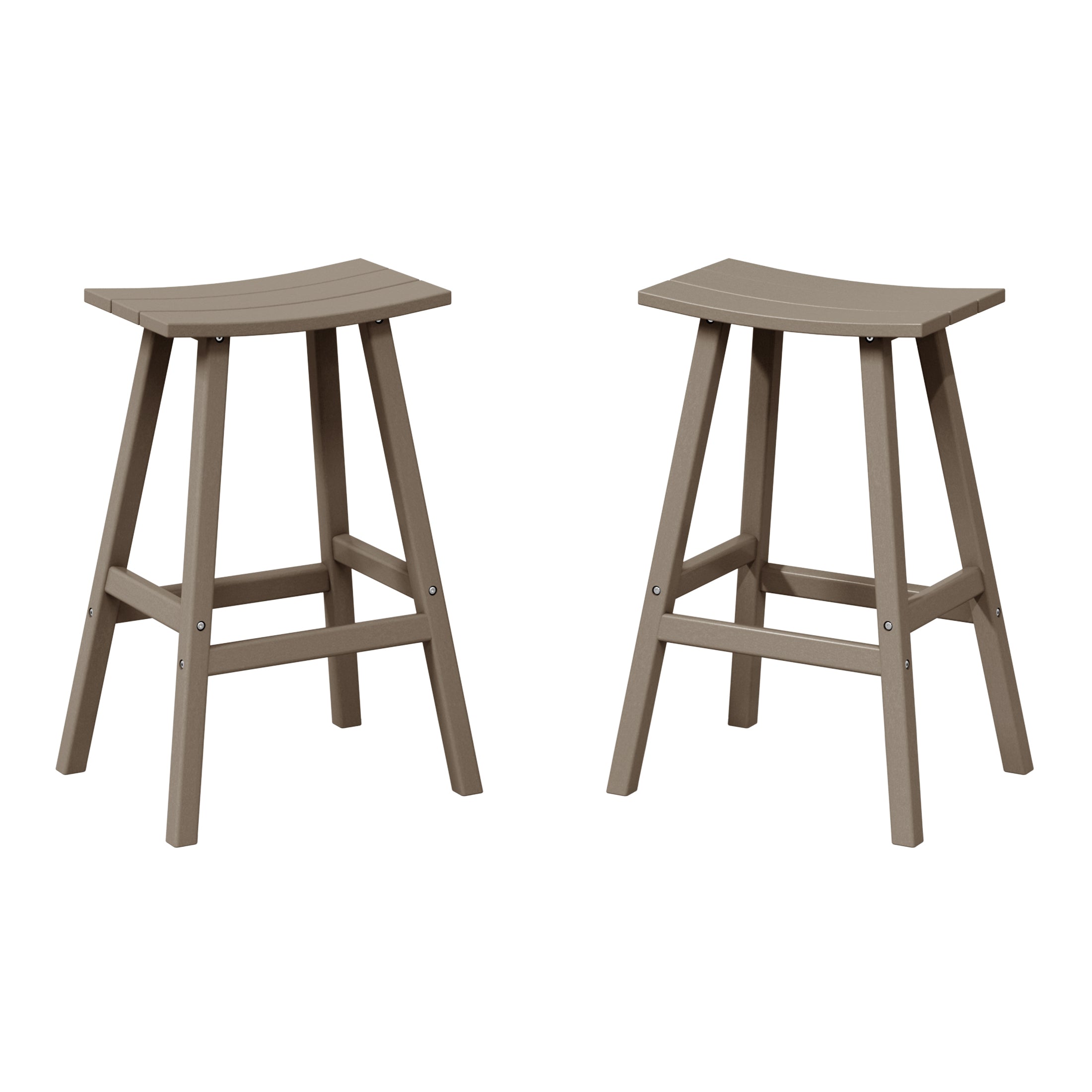 Paradise 2 piece set of 29" height Outdoor / Patio Saddle bar stools