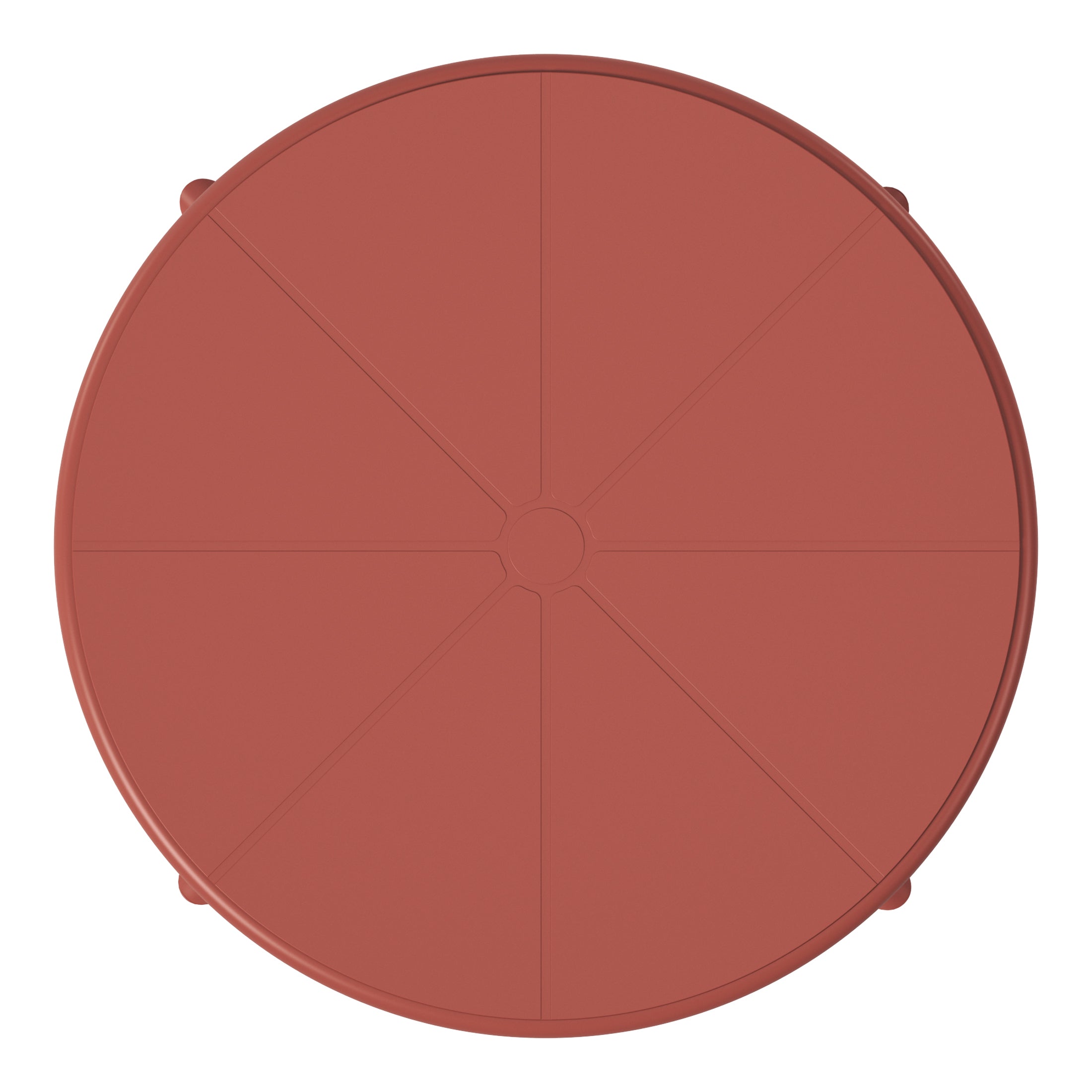 Sunshine 23.5" Outdoor Polypropylene Resin Round Patio Bistro Dining Table for 2