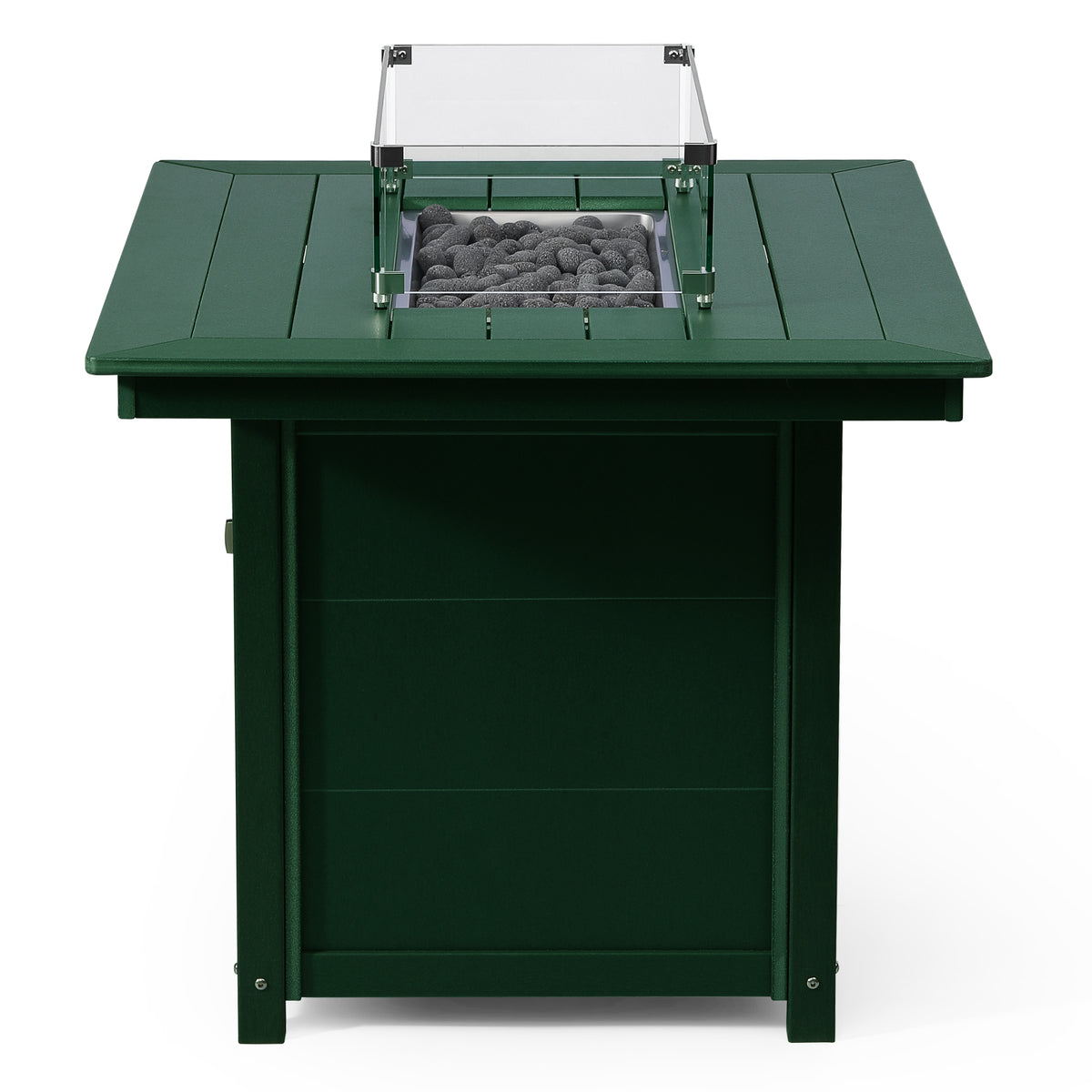 Sol 46" Modern Outdoor Patio Gas Propane Rectangular Fire Pit Table