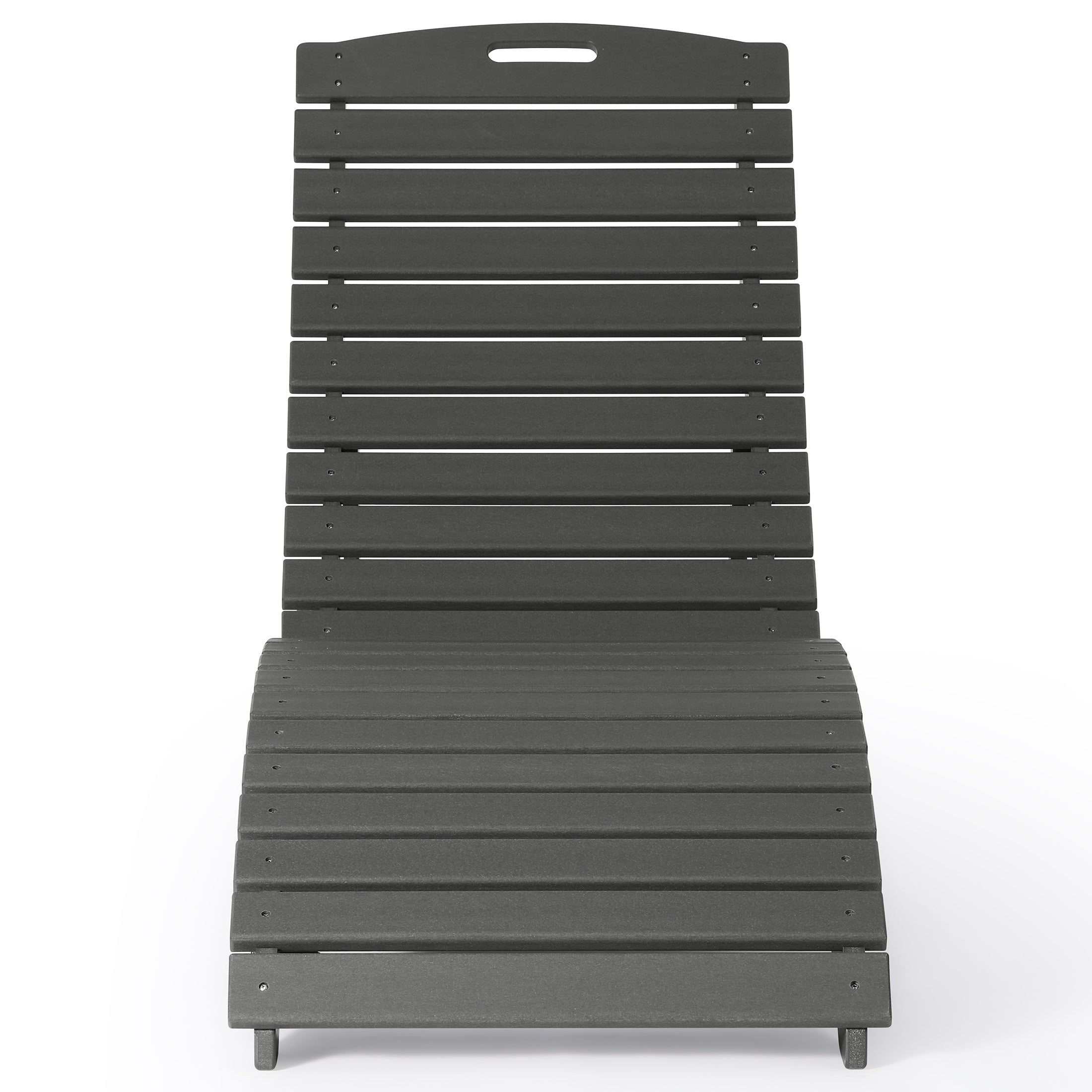 Outdoor HDPE In-Pool Patio Chaise Lounge Chair With Wheels