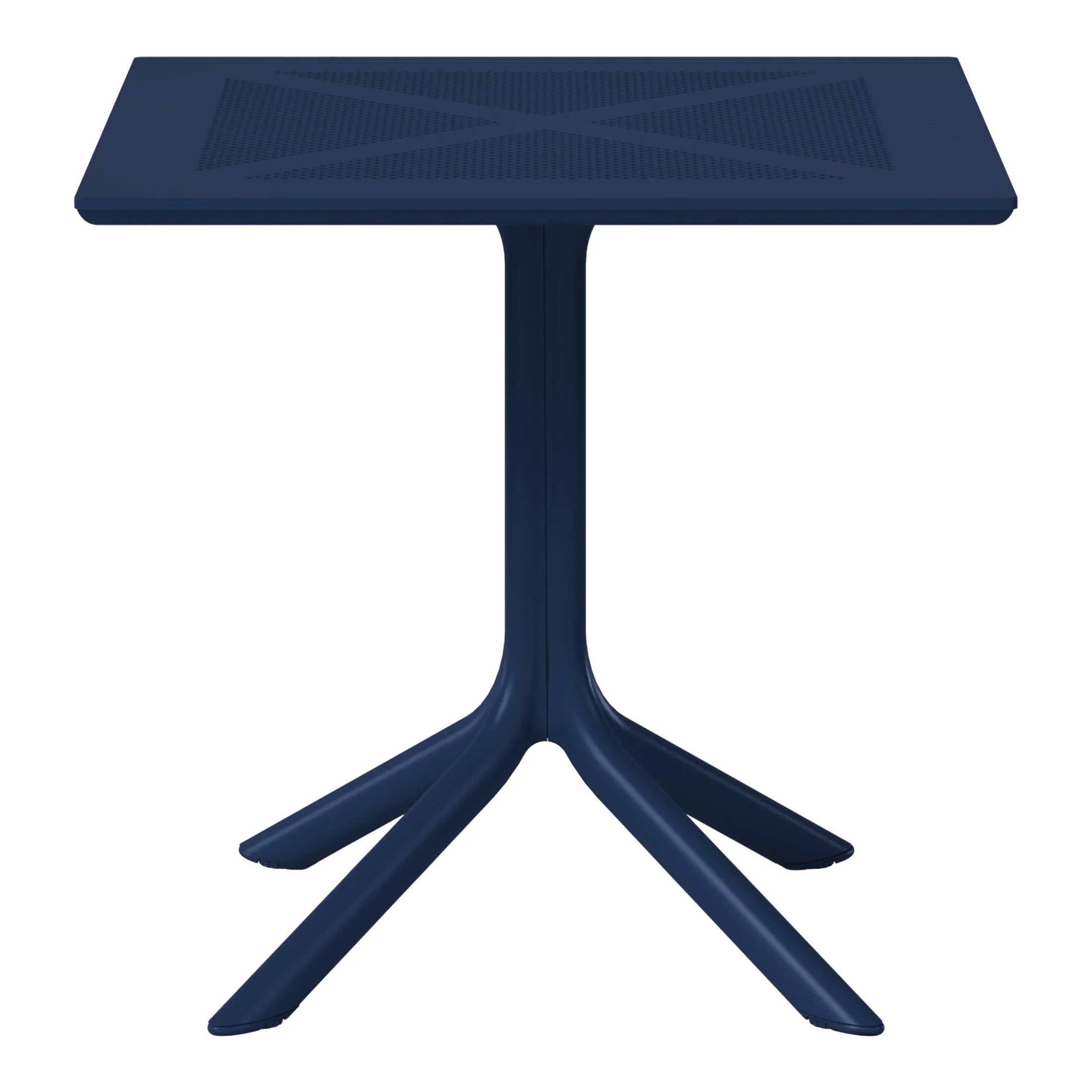 Sunshine 31.5" Square Plastic Outdoor Patio Dining Table for 4