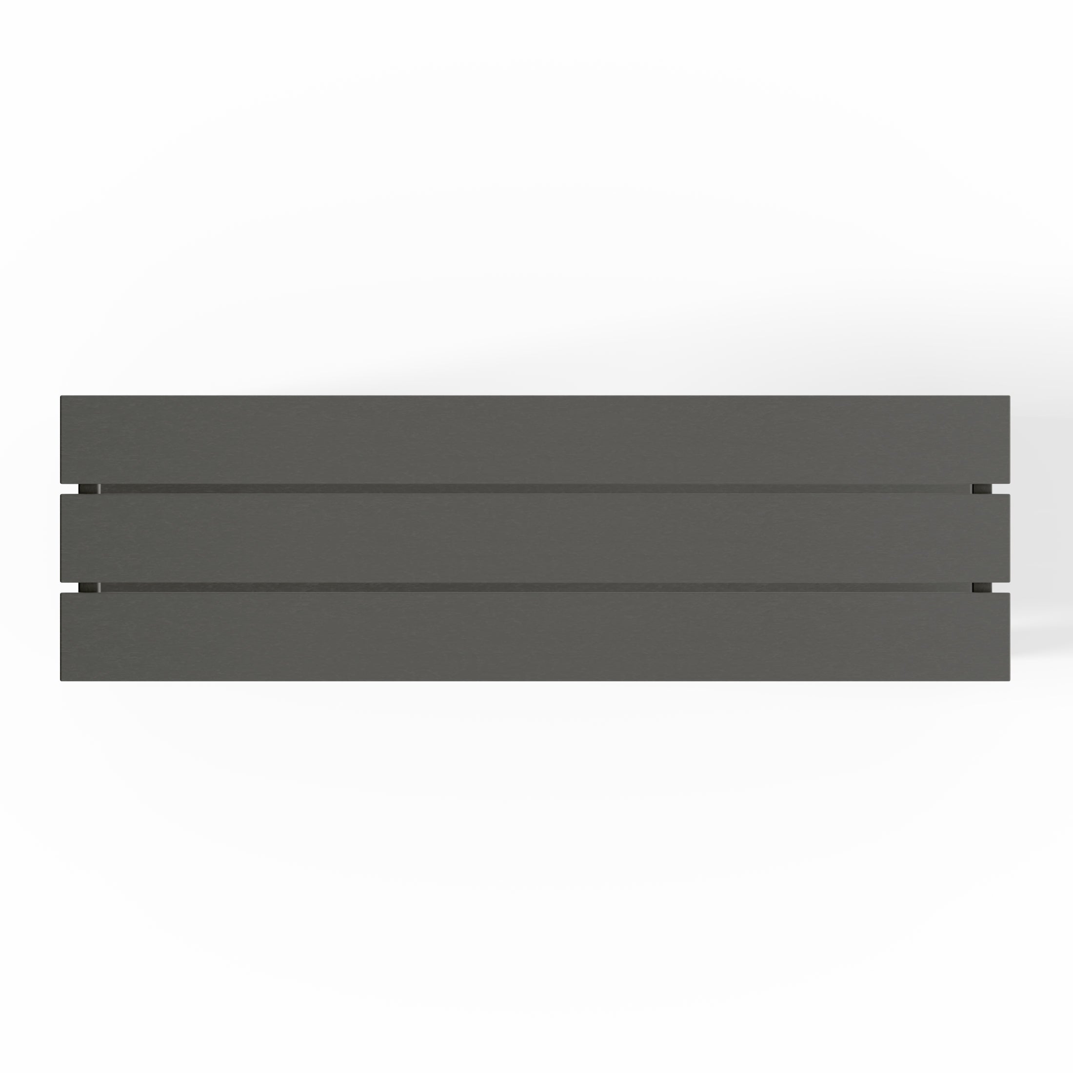 Paradise 55" Outdoor Patio HDPE Adirondack 2-Tier Shelf Console Table