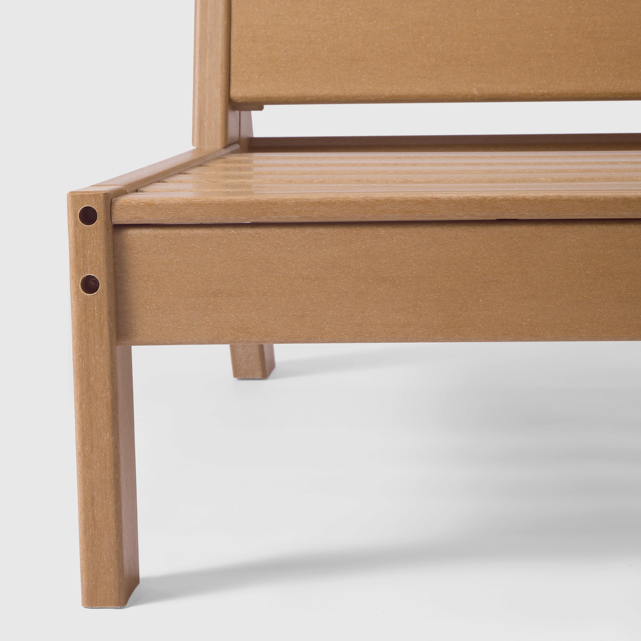 Portsmouth Outdoor HDPE Deep Seating Modular Armless Patio Chair