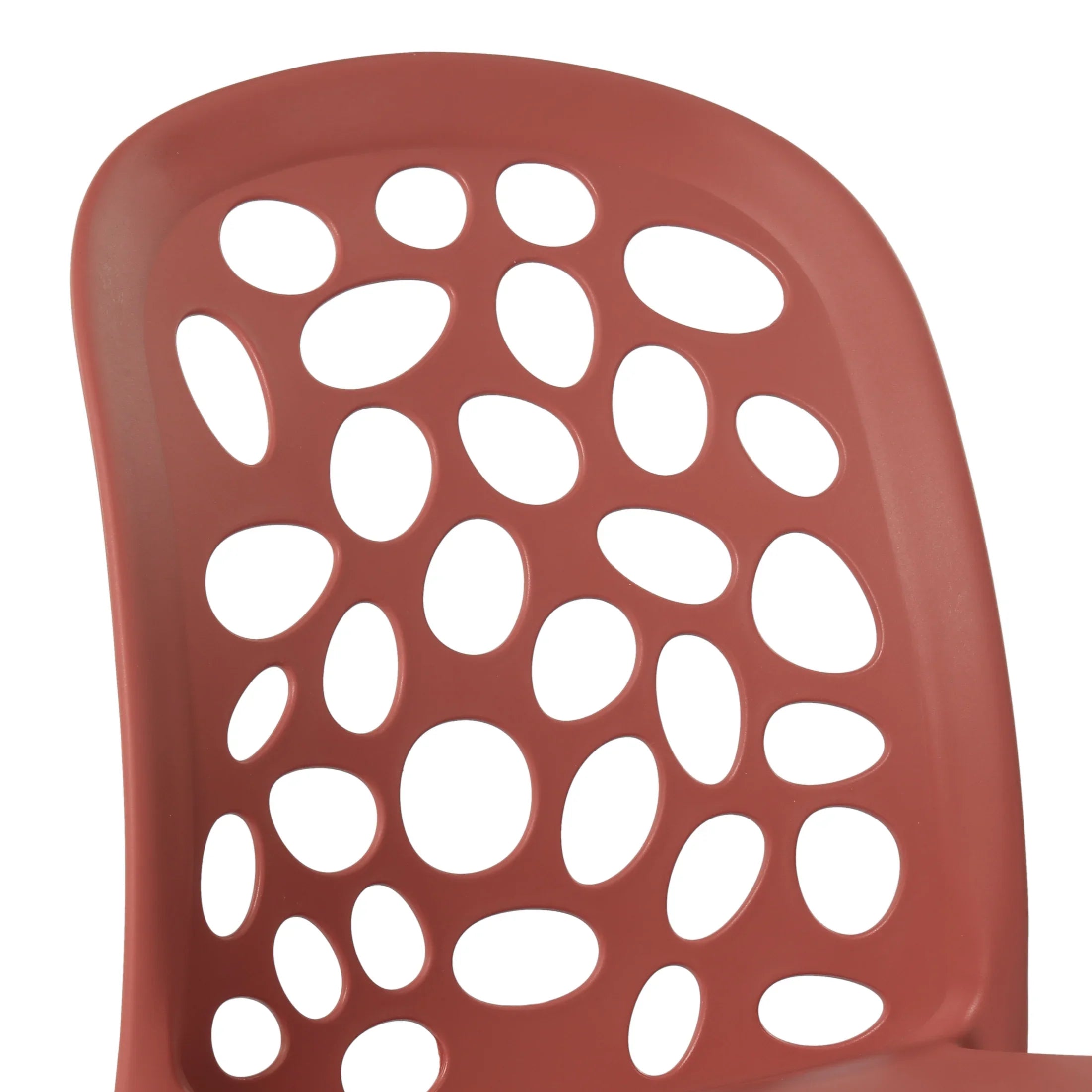 Sunshine Outdoor Modern Stackable Patio Dining Chairs (Set of 2)