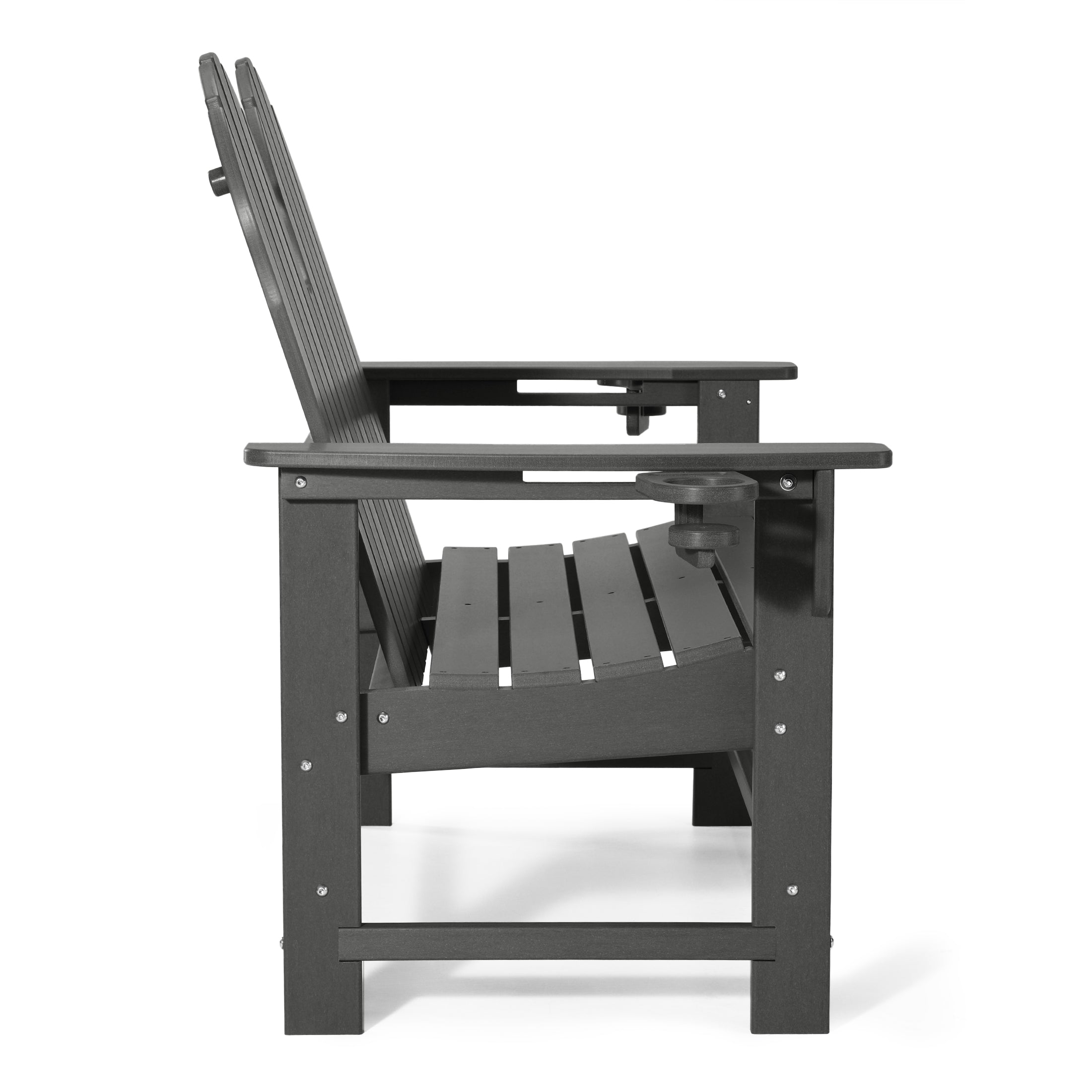 Savannah Outdoor Patio 49" HDPE Adirondack Garden Bench