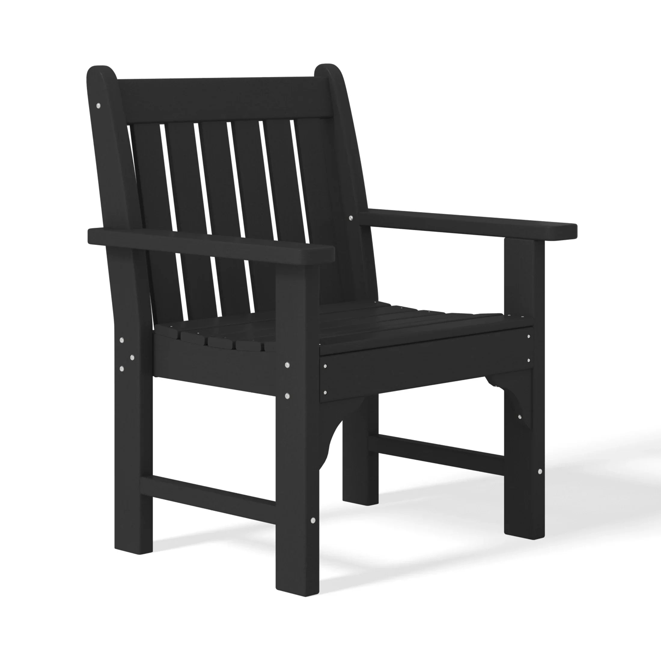 Paradise Outdoor Patio HDPE Adirondack Dining Arm Chair