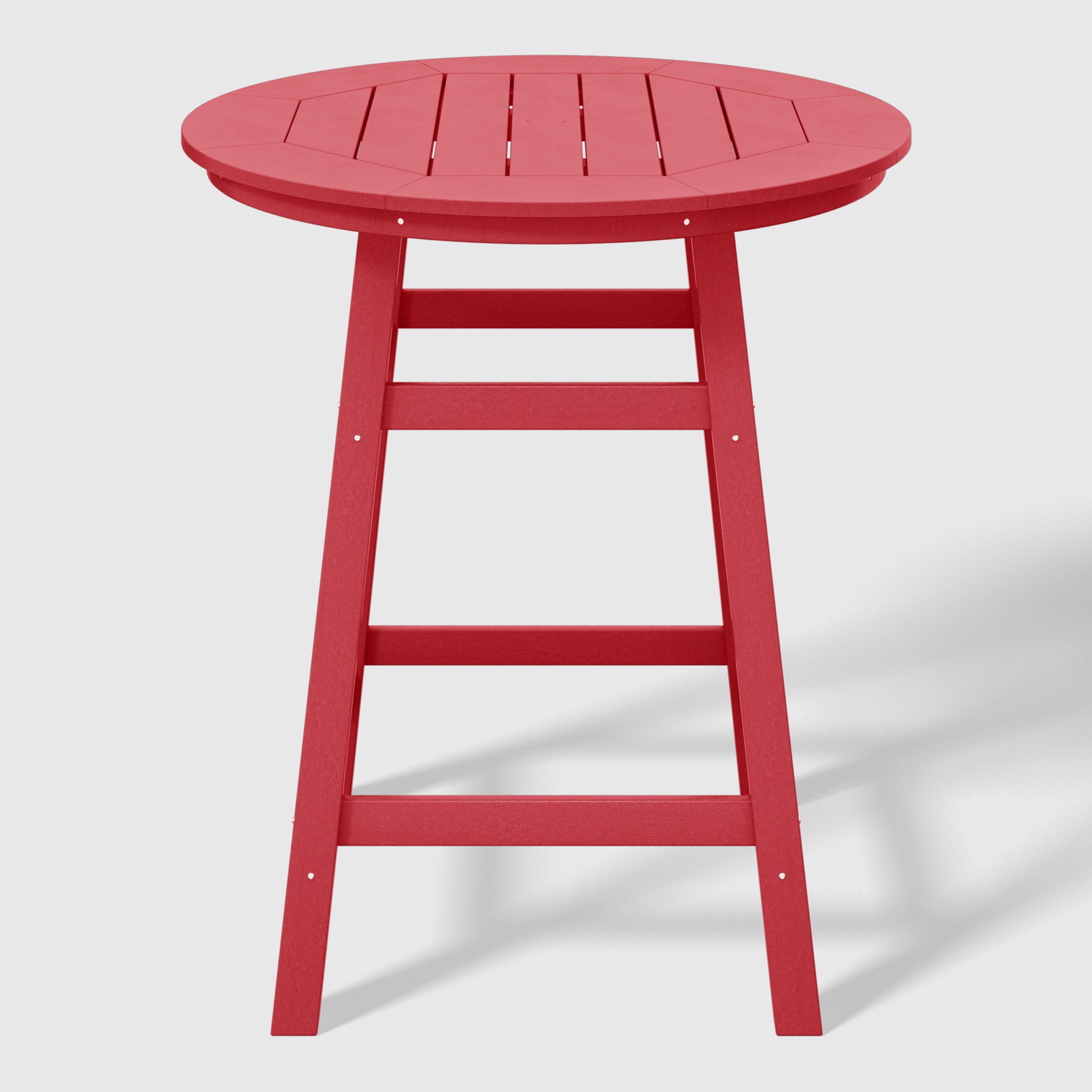 Paradise Outdoor 35" HDPE Round Patio Counter Height Bar Table