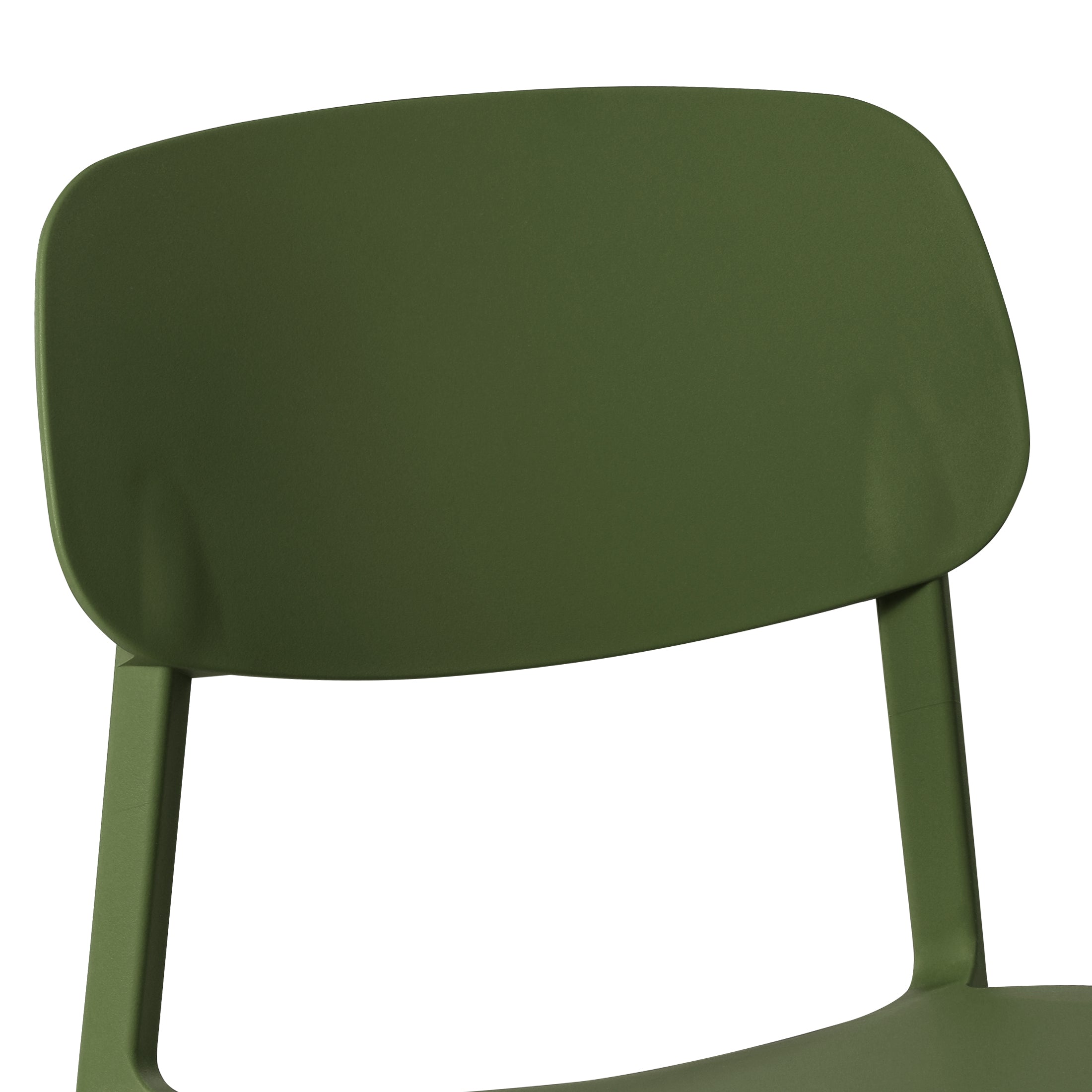 Sunshine Modern Stackable Polypropylene Plastic Patio Dining Chair (Set of 2)