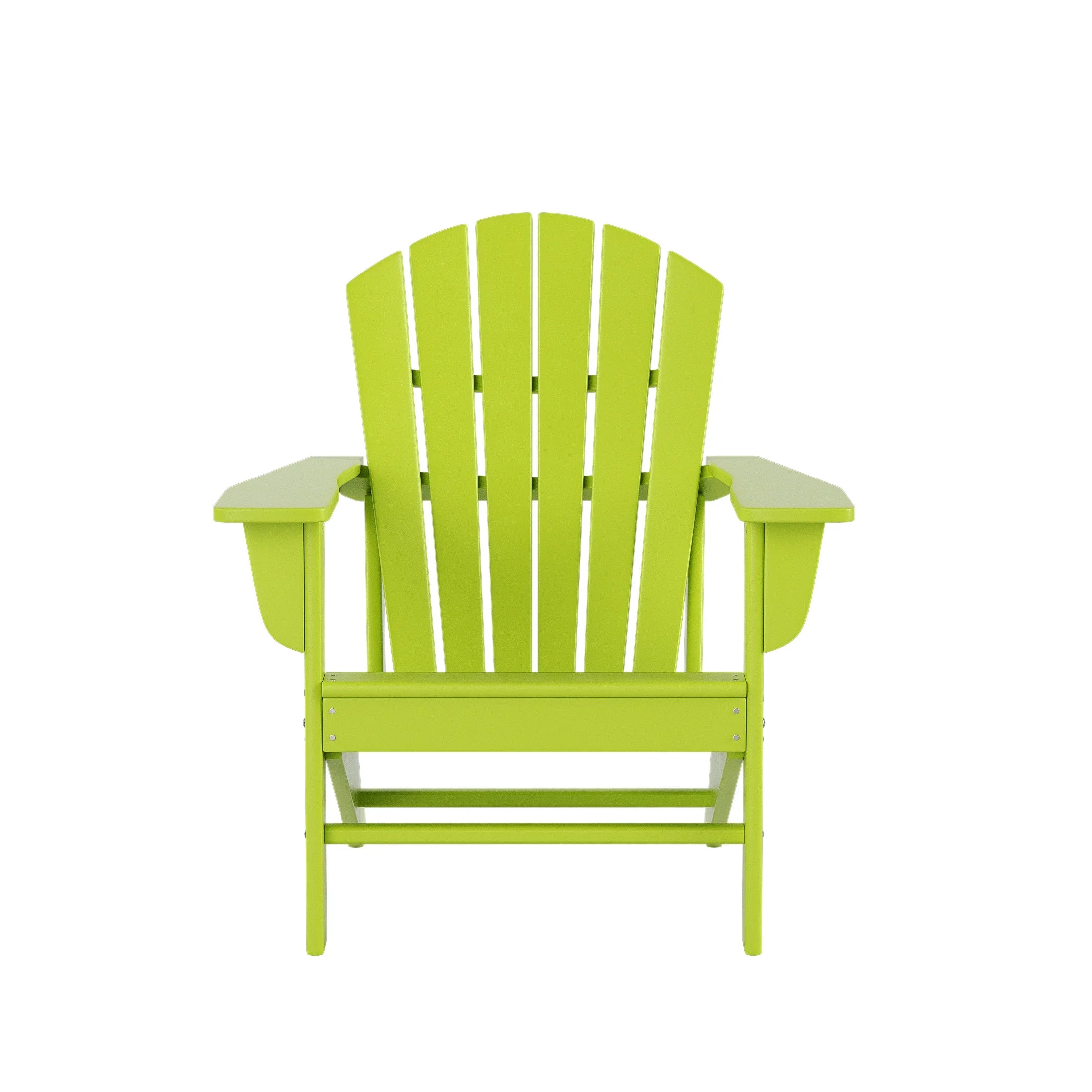 Portside 5-Piece Outdoor Patio HDPE Adirondack Chair With Square Coffee Table Conversation Set