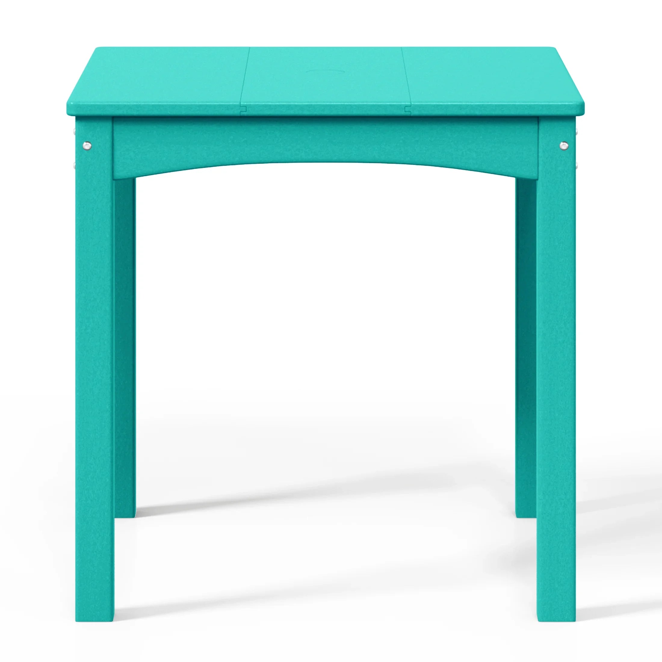 Playhouse Kids 24" Wide HDPE Plastic Childrens Square Dinner Table
