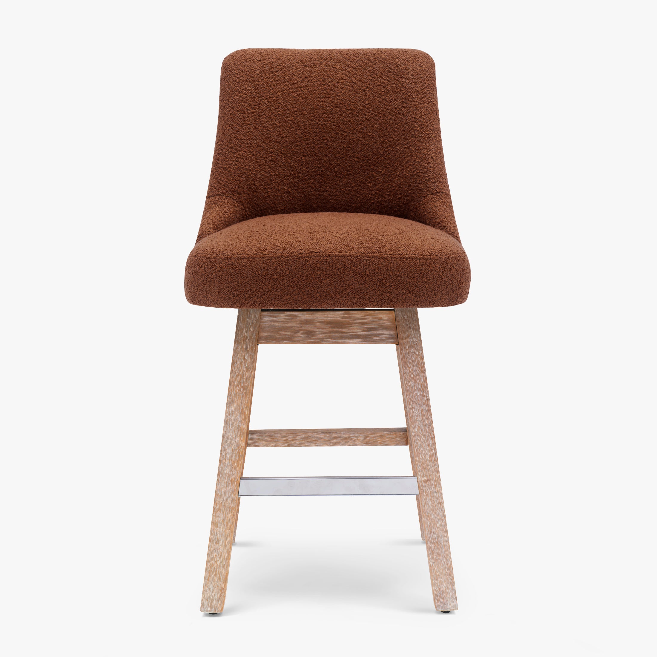 Amélie 26" Upholstered Swivel Counter Height Bar Stool