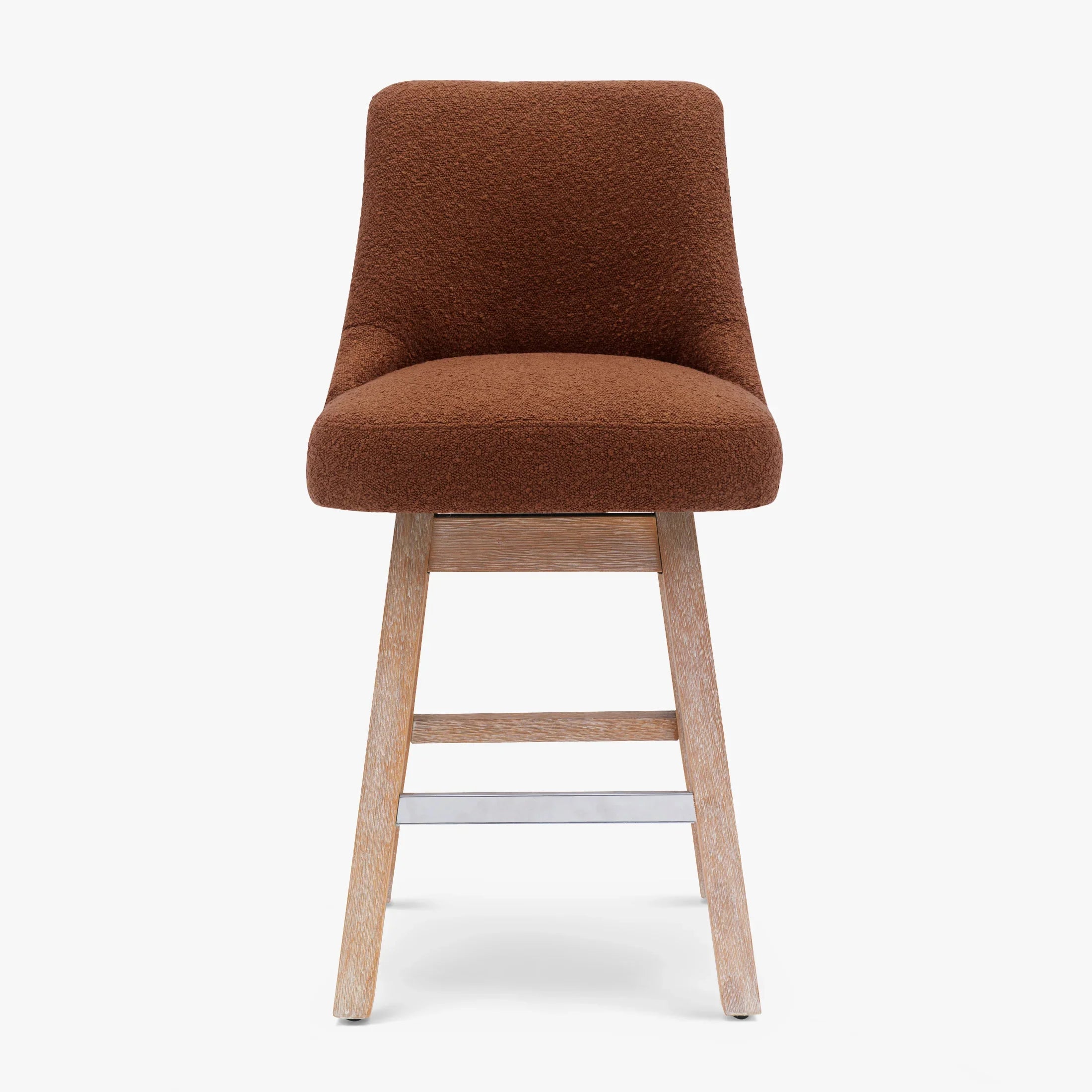 Amélie 26" Upholstered Swivel Counter Height Bar Stool