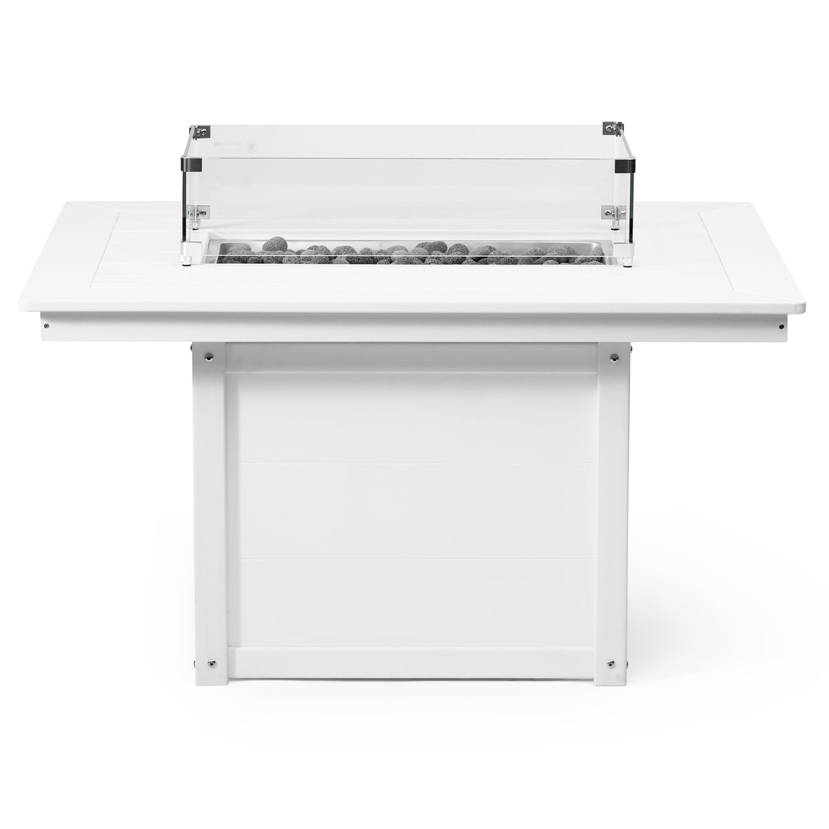 Sol 46" Modern Outdoor 55,000 BTU Patio Gas Propane Rectangle Deck Fire Pit Table