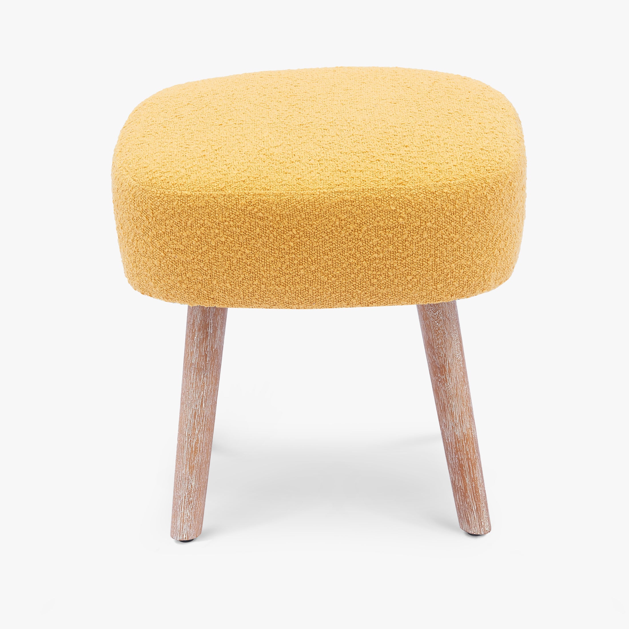 Amélie 21" Wide Square Upholstered Cushion Ottoman Foot Stool