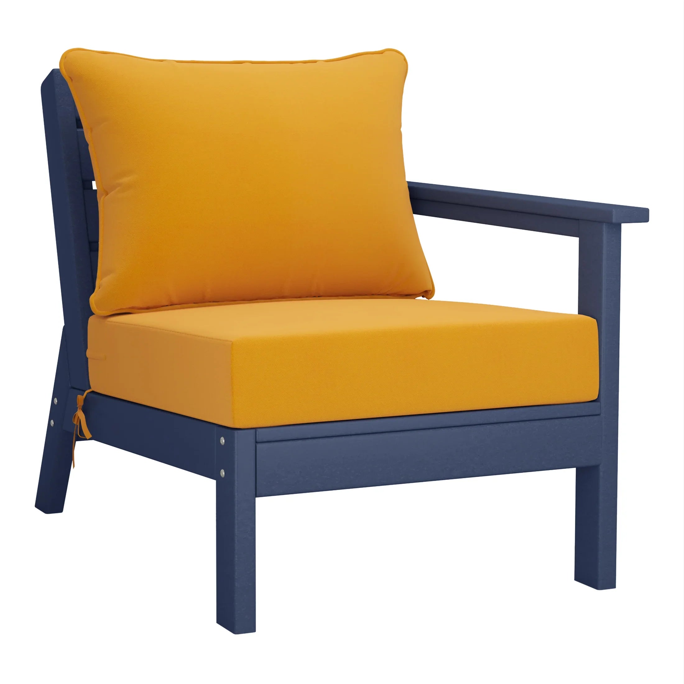 Portsmouth Outdoor Patio HDPE Sectional Sofa with Patio Cushions