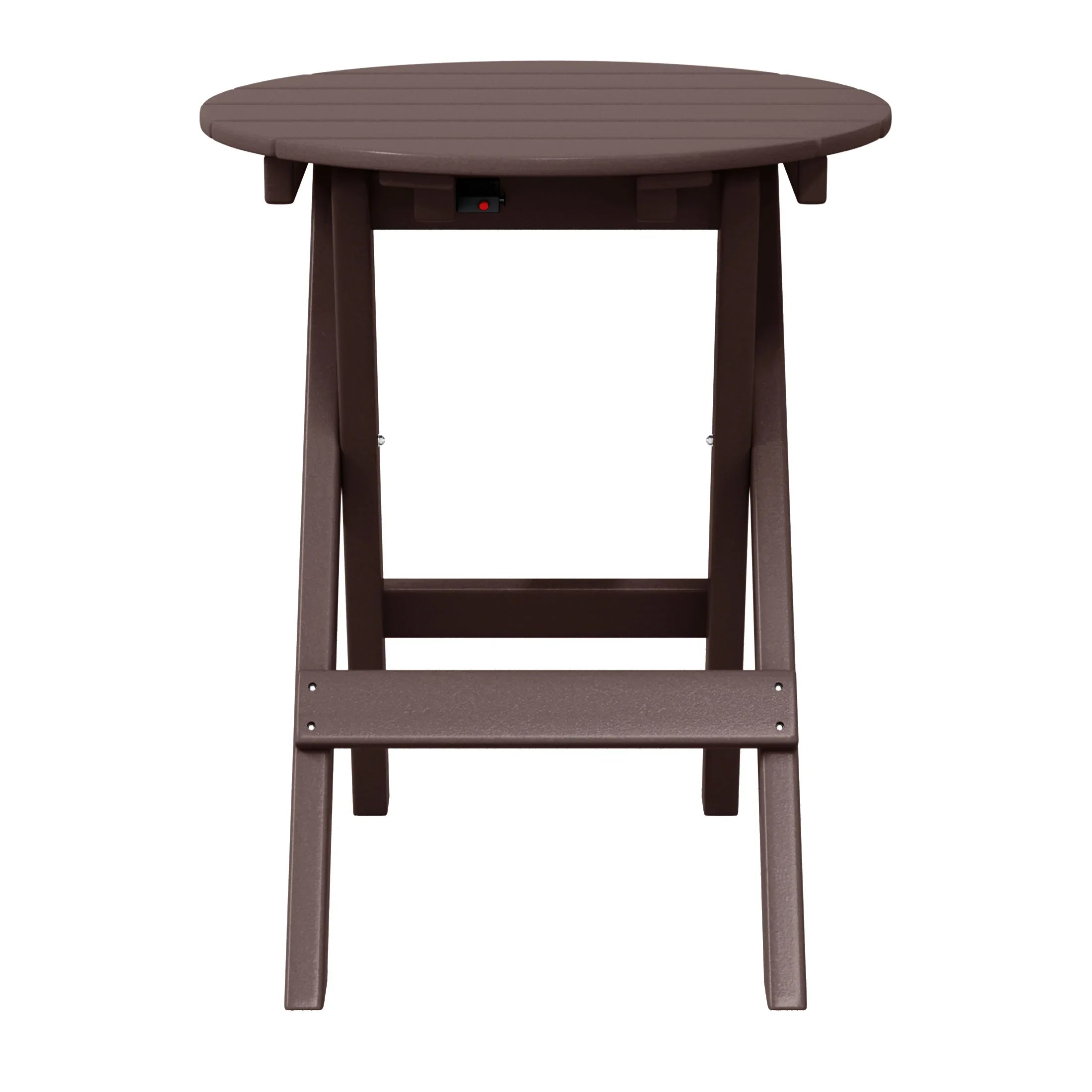 Paradise HDPE Outdoor 24.5 Inch Round Portable Folding Patio Dining Table