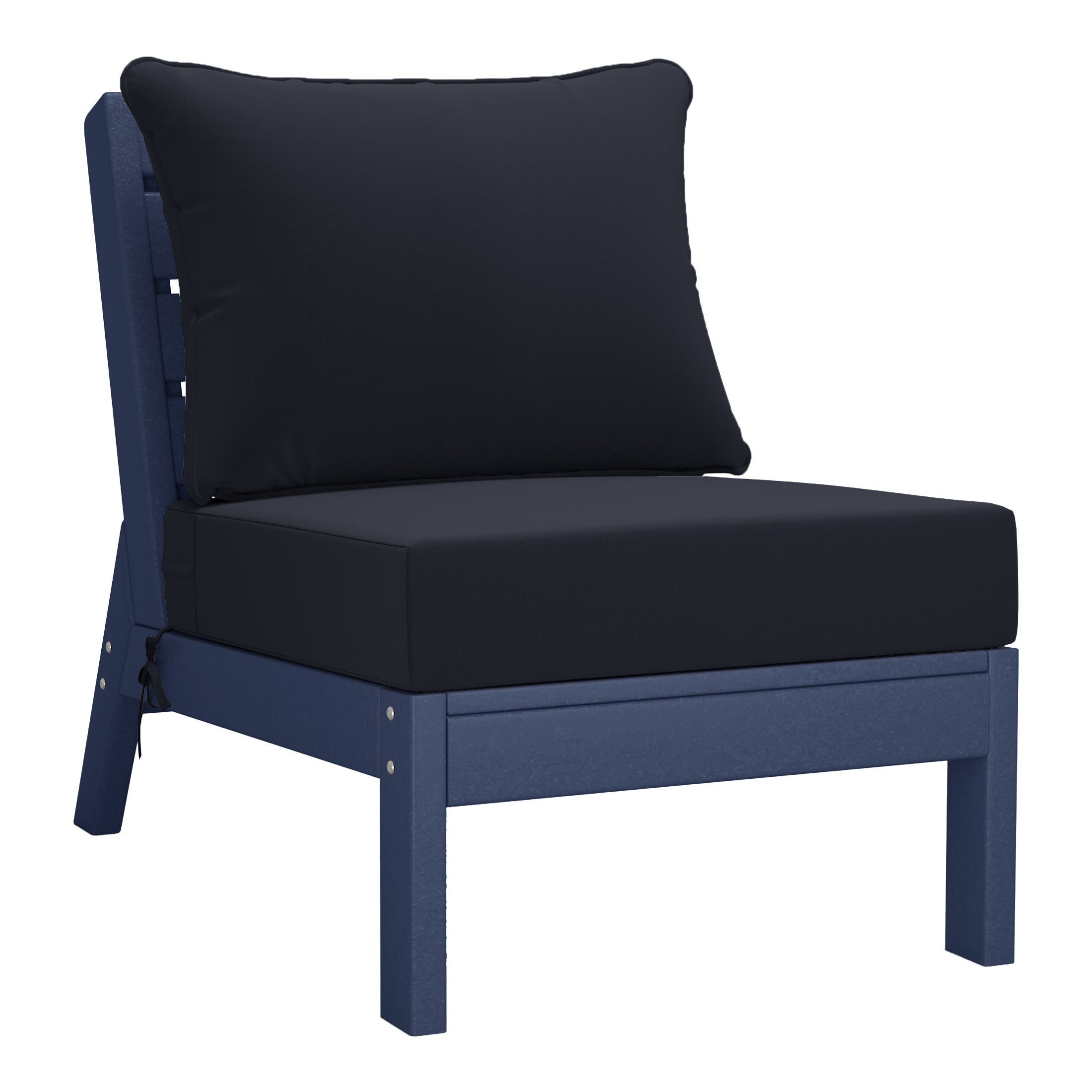 Portsmouth Outdoor Patio HDPE Sectional Sofa with Patio Cushions