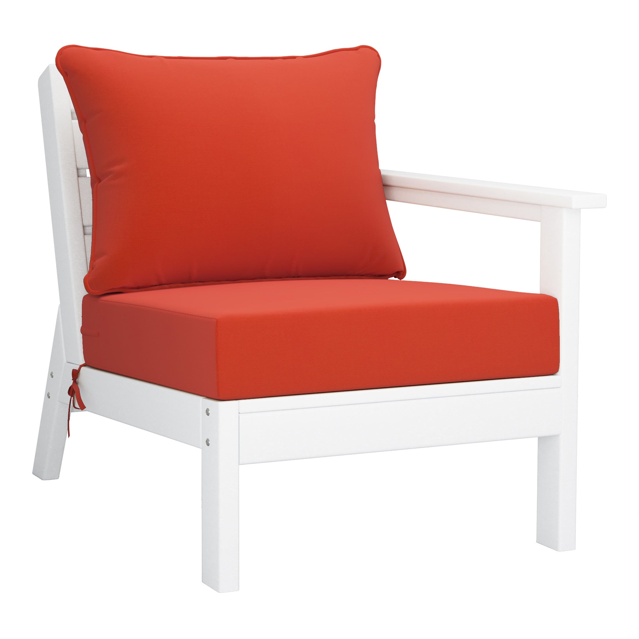 Portsmouth Outdoor Patio HDPE Sectional Sofa with Patio Cushions