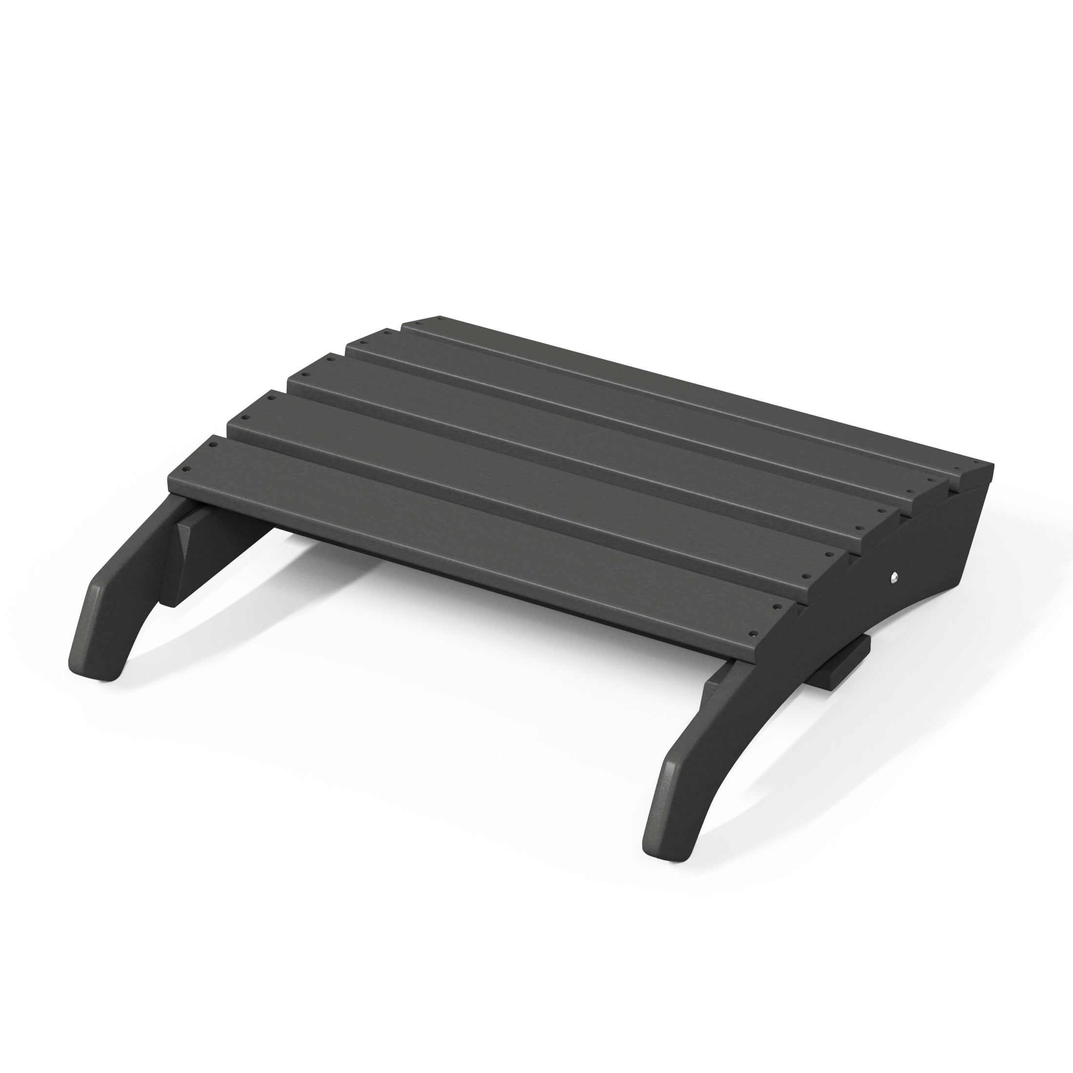 Portside Outdoor Patio HDPE Adirondack Ottoman Footrest